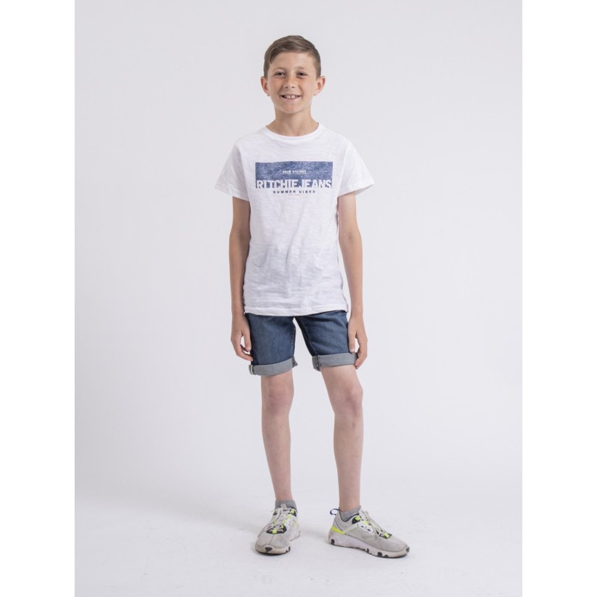 Bermuda En Jean Bloopy-j bleu foncé, RITCHIE