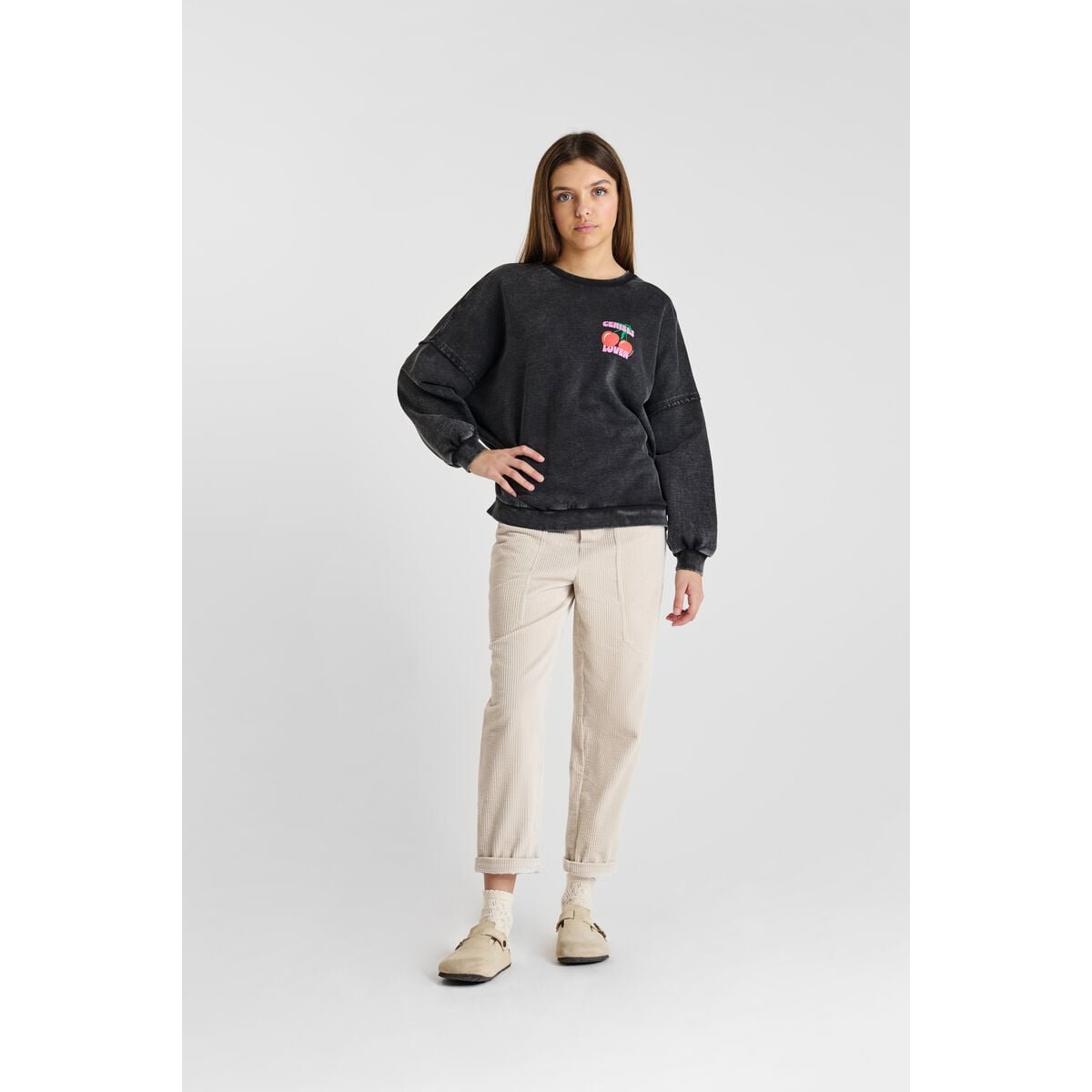 Sweat-Shirt capuche JULESGI black, LE TEMPS DES CERISES