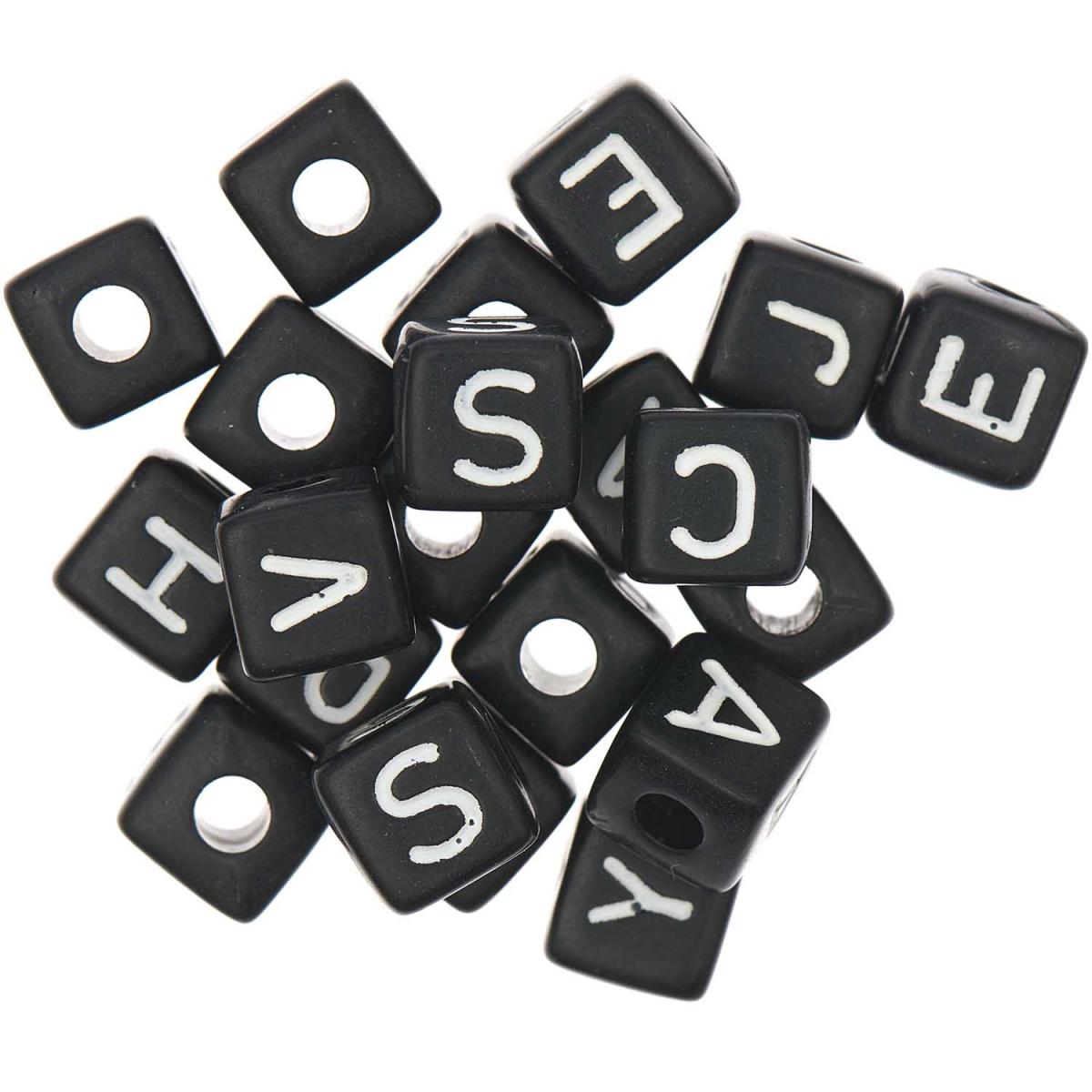 Itoshii parck de 19 perles ponii noires hope smile dream enjoy couleur unique, RICO DESIGN