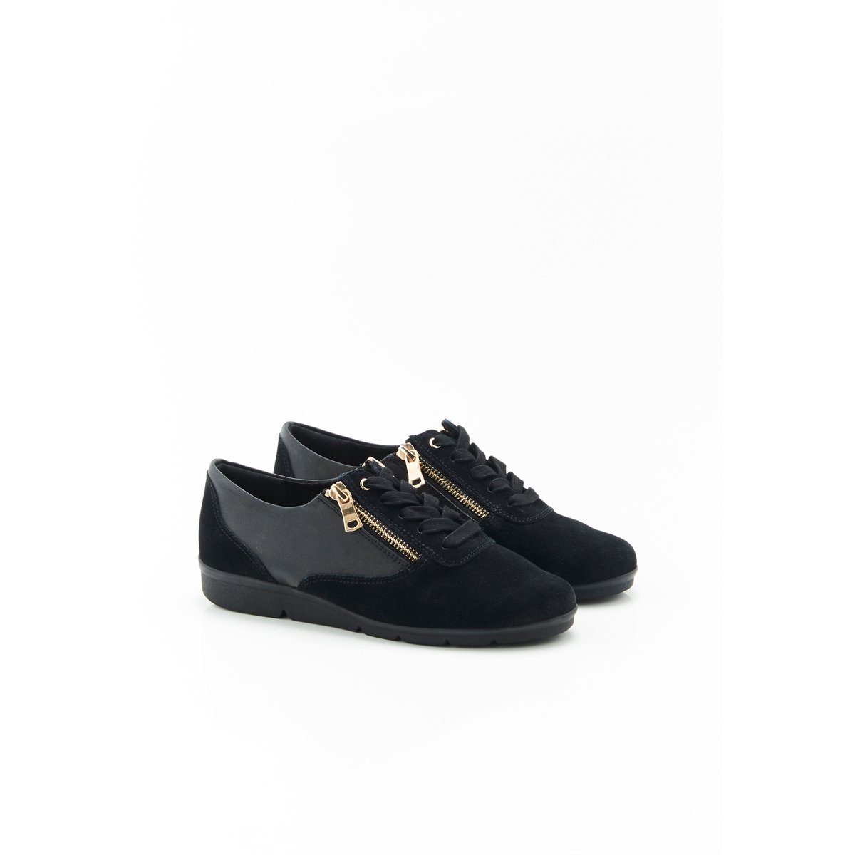 Derbies Amortyl à double glissière noir, DAMART