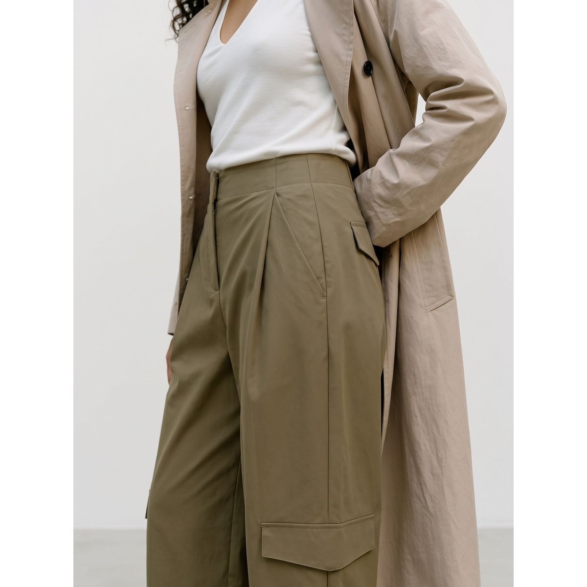 Pantalon Cargo ivy green, VERO MODA