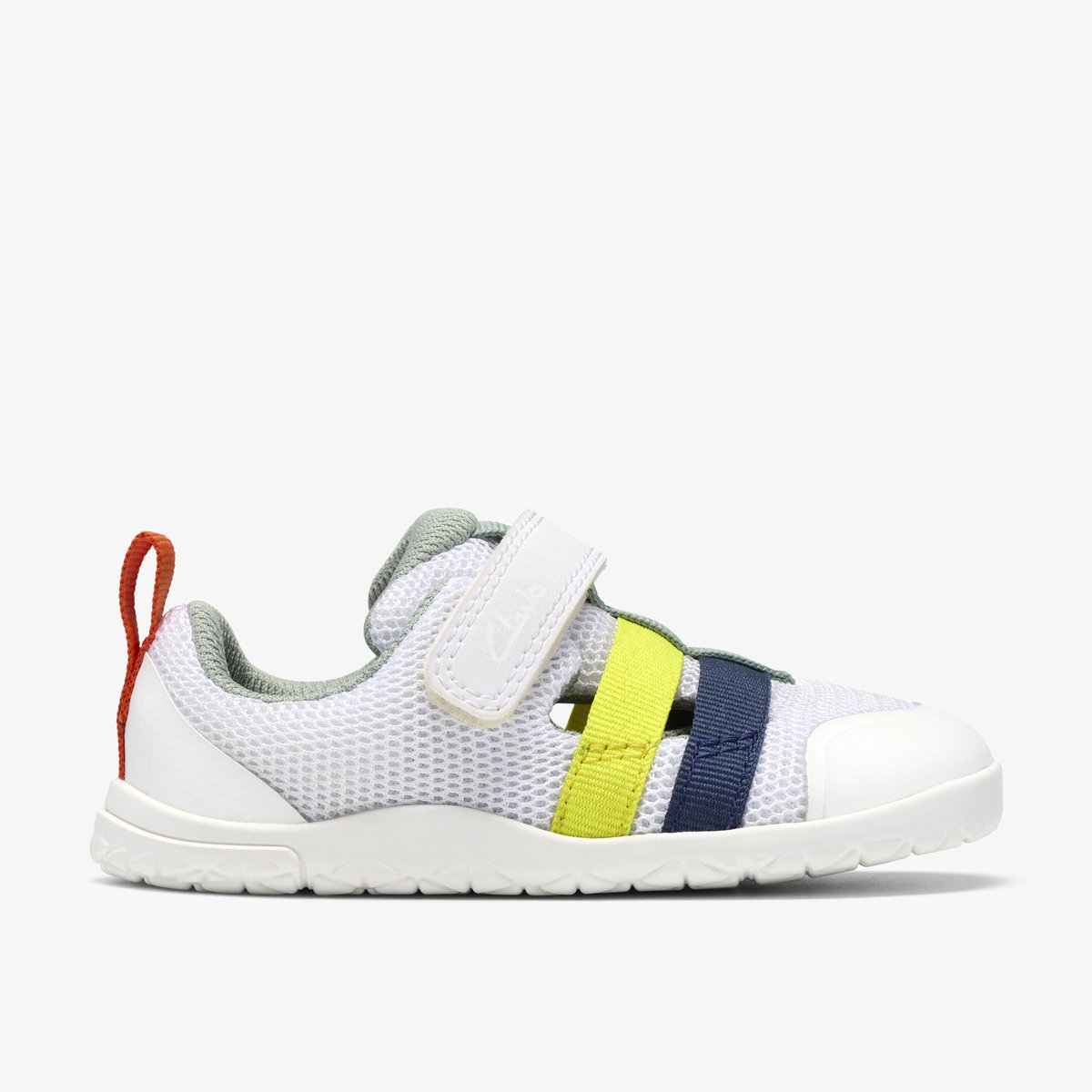Sandales Textile Coupe Large HARBOUR FLEX T blanc, CLARKS