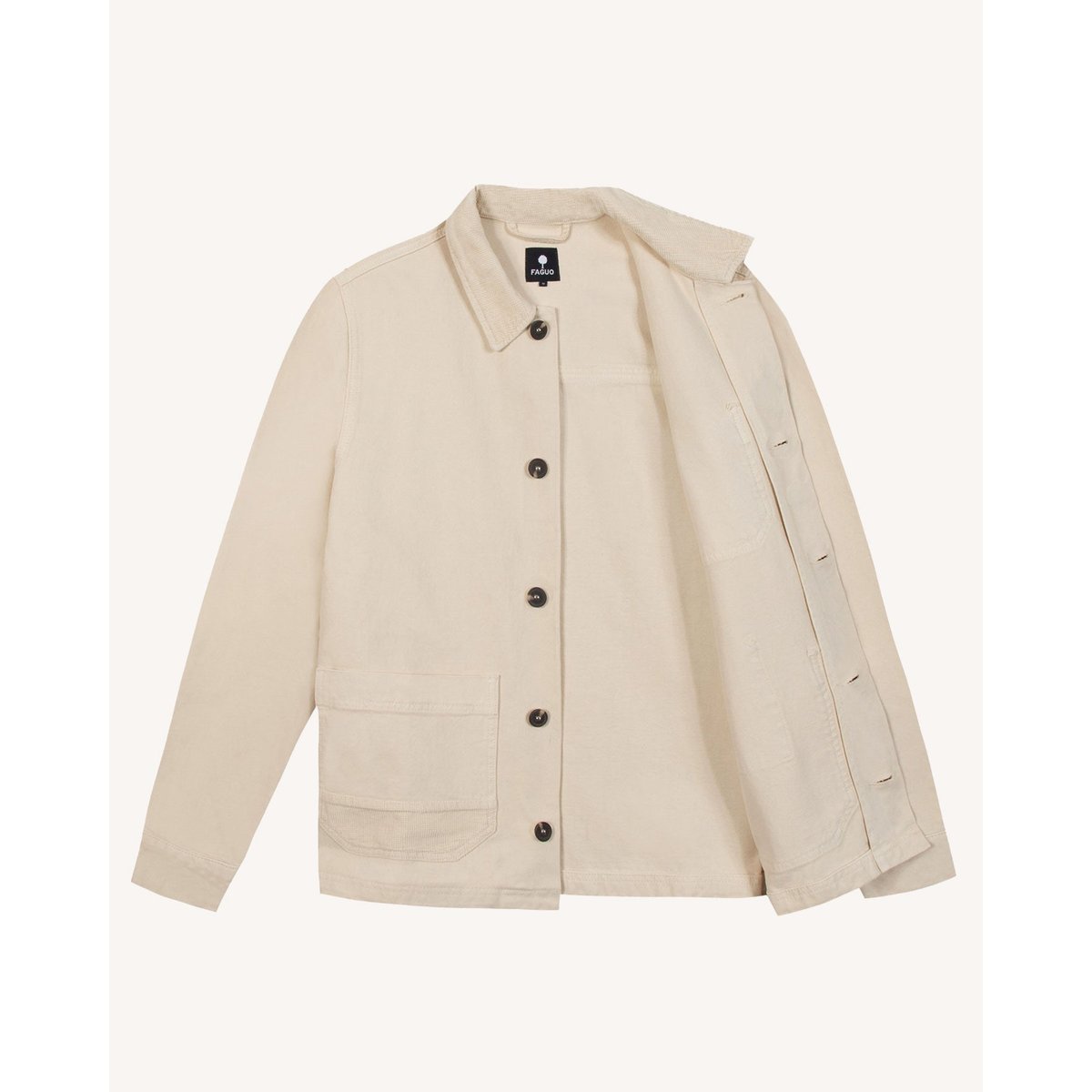 Veste coton GAVRE écru, FAGUO