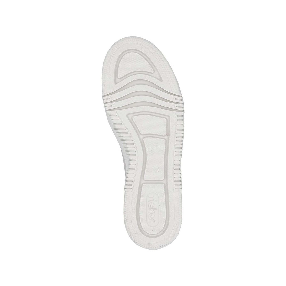 Tennis perle à talon plateau avec un zip et des lacets élastiqués décoratifs rose, RIEKER