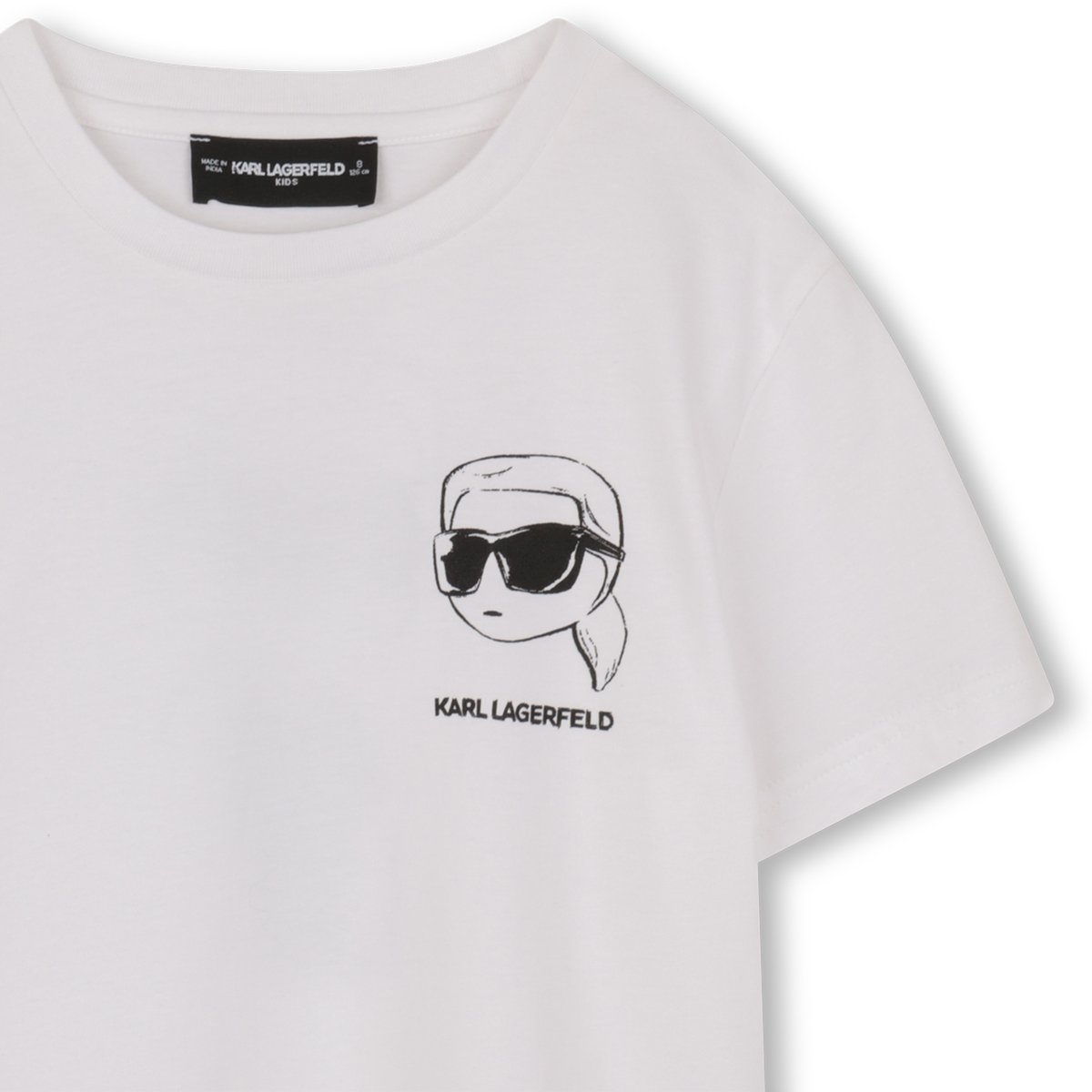 T-shirt manches courtes blanc, KARL LAGERFELD KIDS