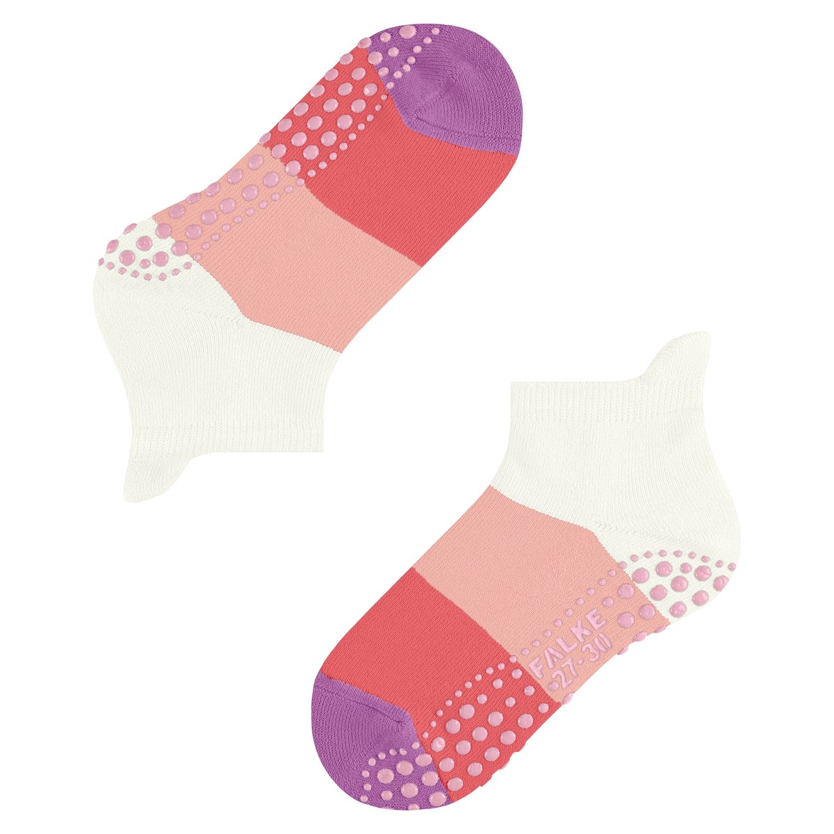 Chaussettes à picots Colour Block blanc, FALKE
