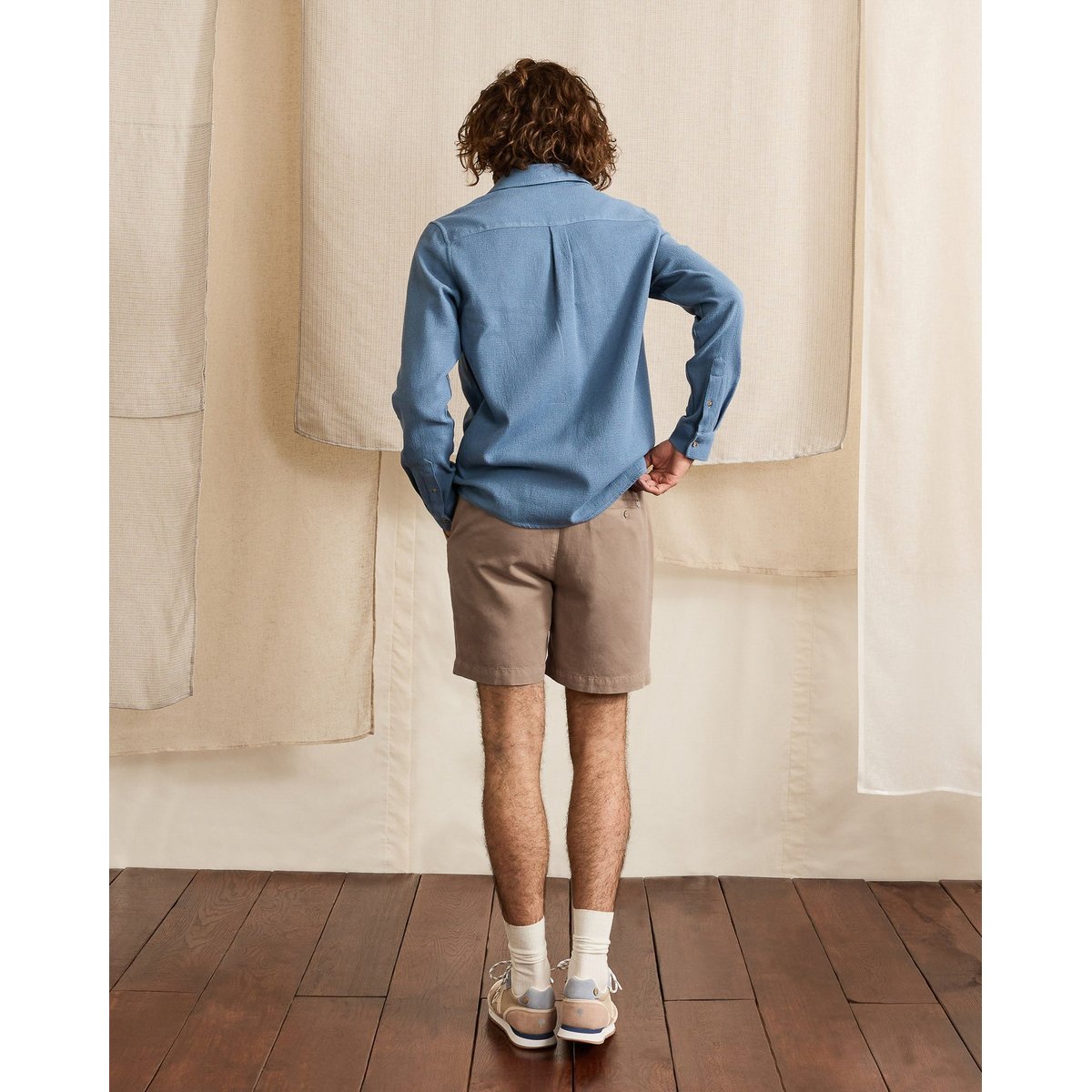 Short CHEVRE beige, FAGUO