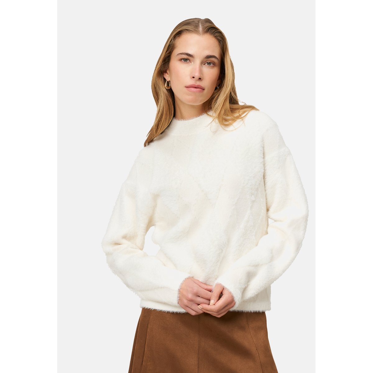 Pullover mit karomuster creamcream, ZERO
