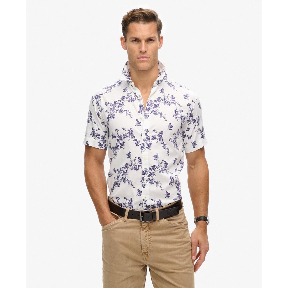 Chemise hawaïenne vintage fleur optic, SUPERDRY