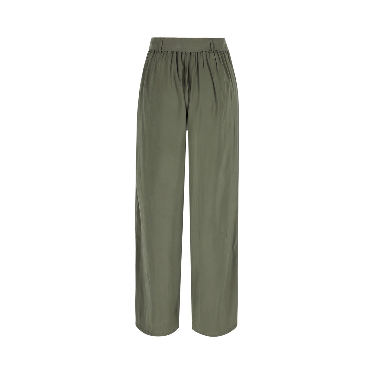 Pantalon fluide en viscose khaki, LOLALIZA