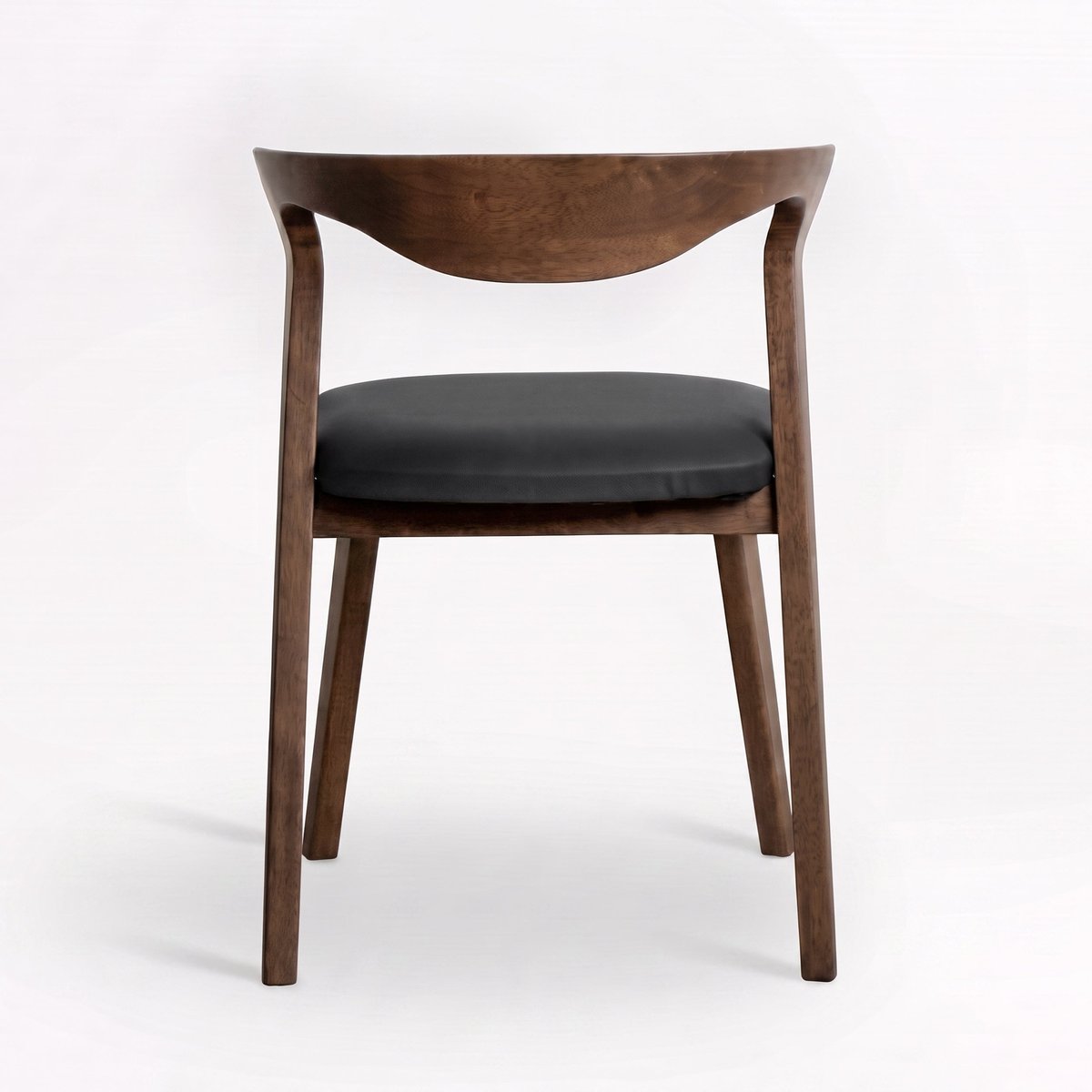 Chaise en cuir synthétique - VEGA marron, MAISON PAVANE