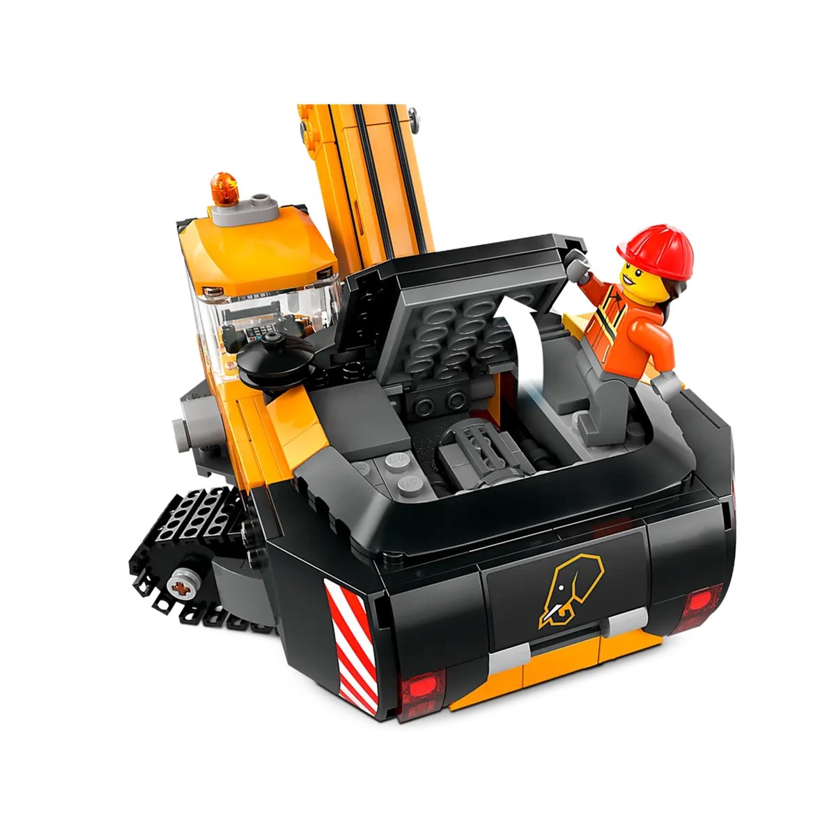 LEGO City - Pelleteuse de Chantier Jaune 60420 pour Enfants de 8 Ans et Plus multicolore, LEGO