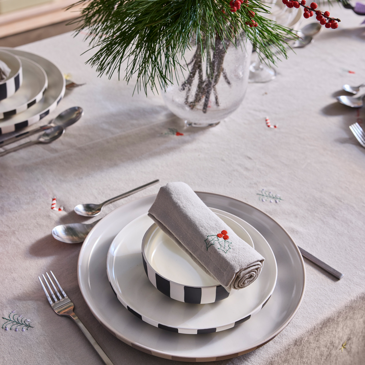 Nappe en coton LIVING beige, OYOY LIVING DESIGN
