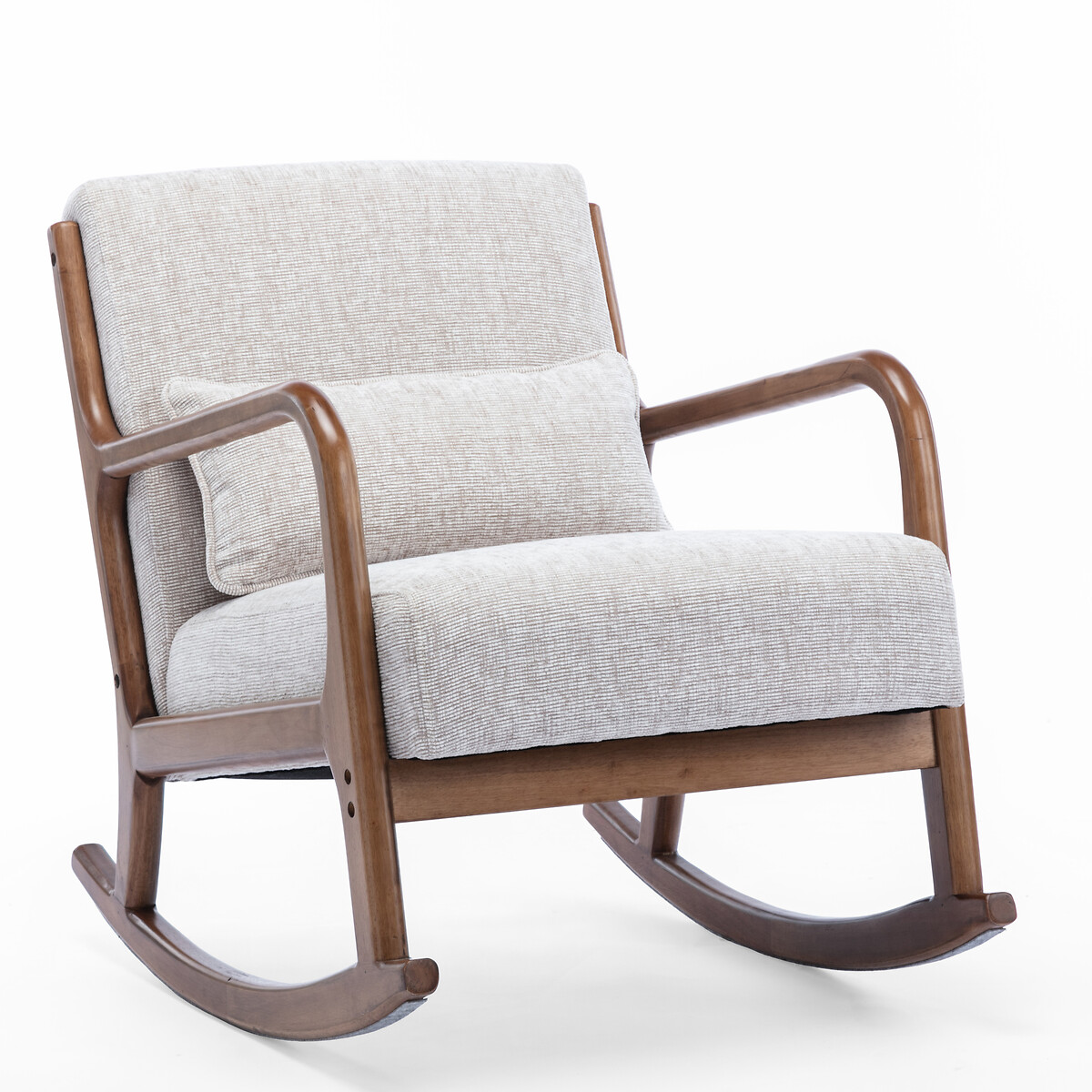 Ezra Chunky Chenille Rocking Chair natural, SO'HOME