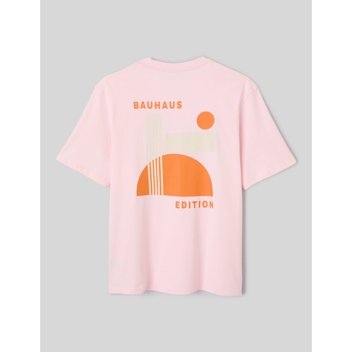 T-shirt imprimé devant / dos rose pâle, BZB