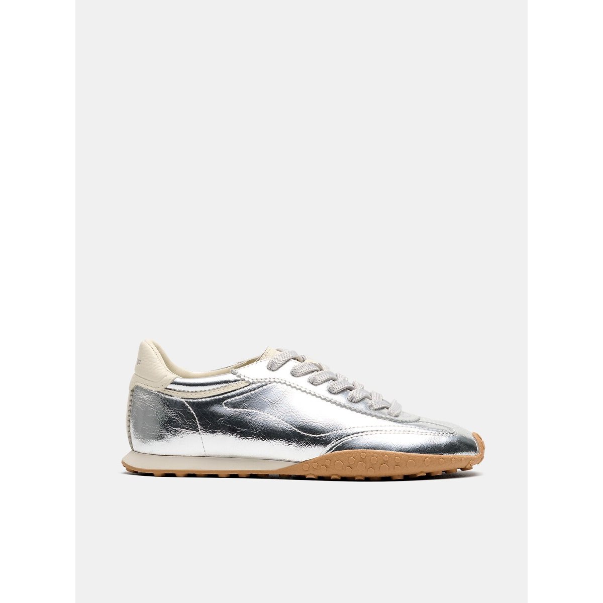 Zapatillas de piel BRIDGE FL SILVER plateado, HOFF