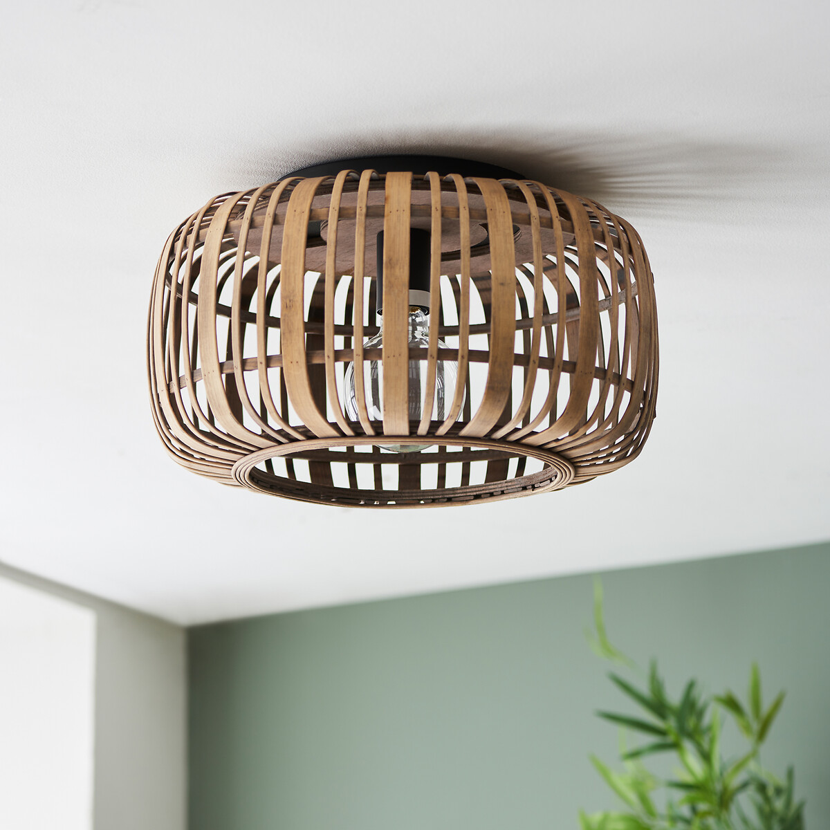 Millie Bamboo Cage Ceiling Light natural, ÉDITÉ