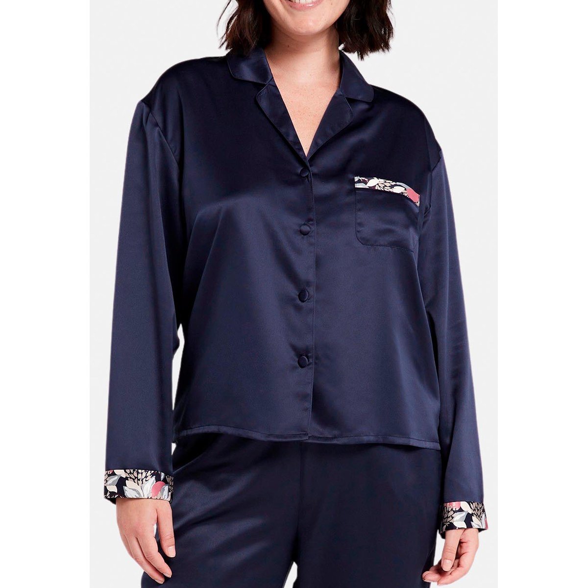 Haut de pyjama chemisier In Style marine, SANS COMPLEXE