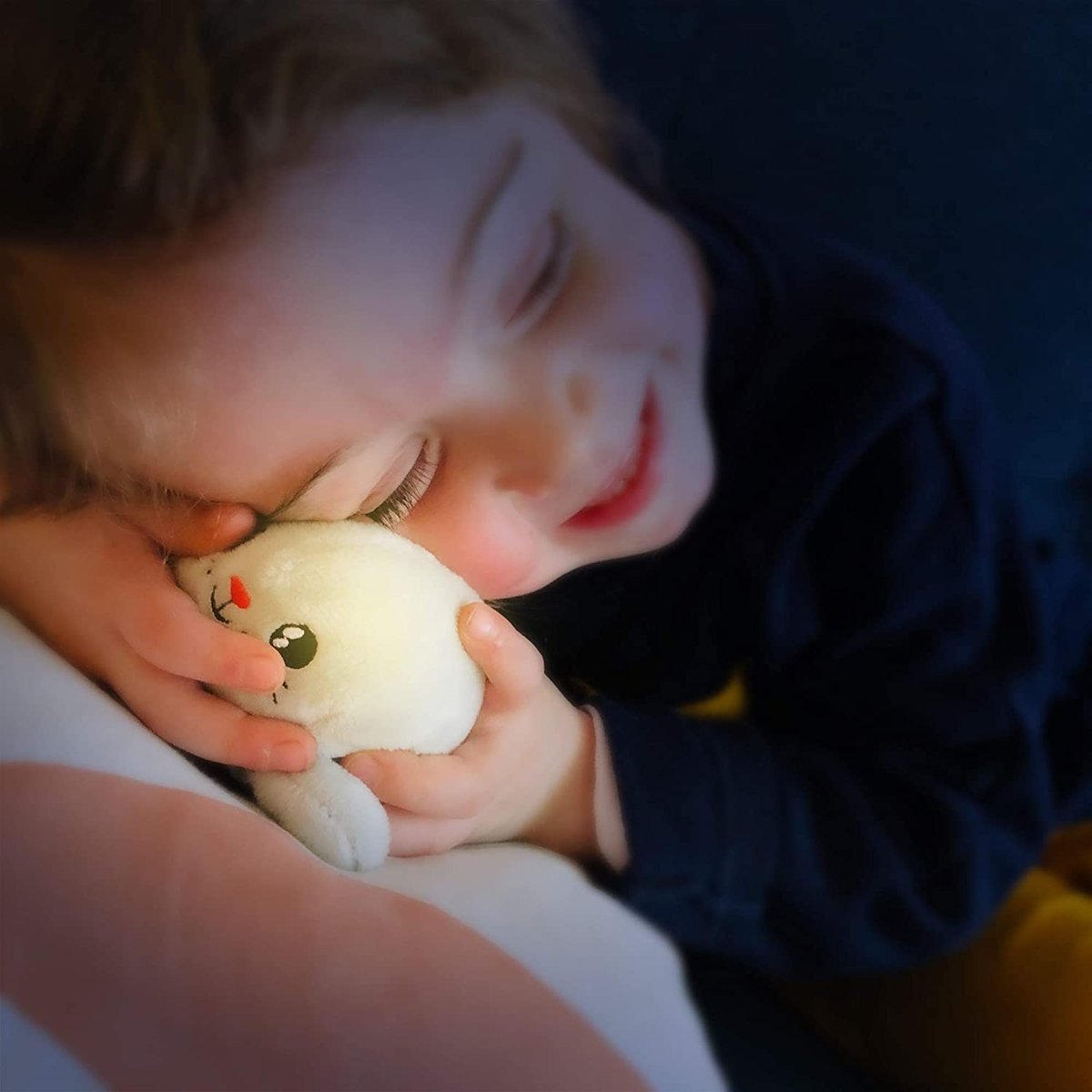 Hochet peluche lumineux Shakie blanc, rose, PABOBO
