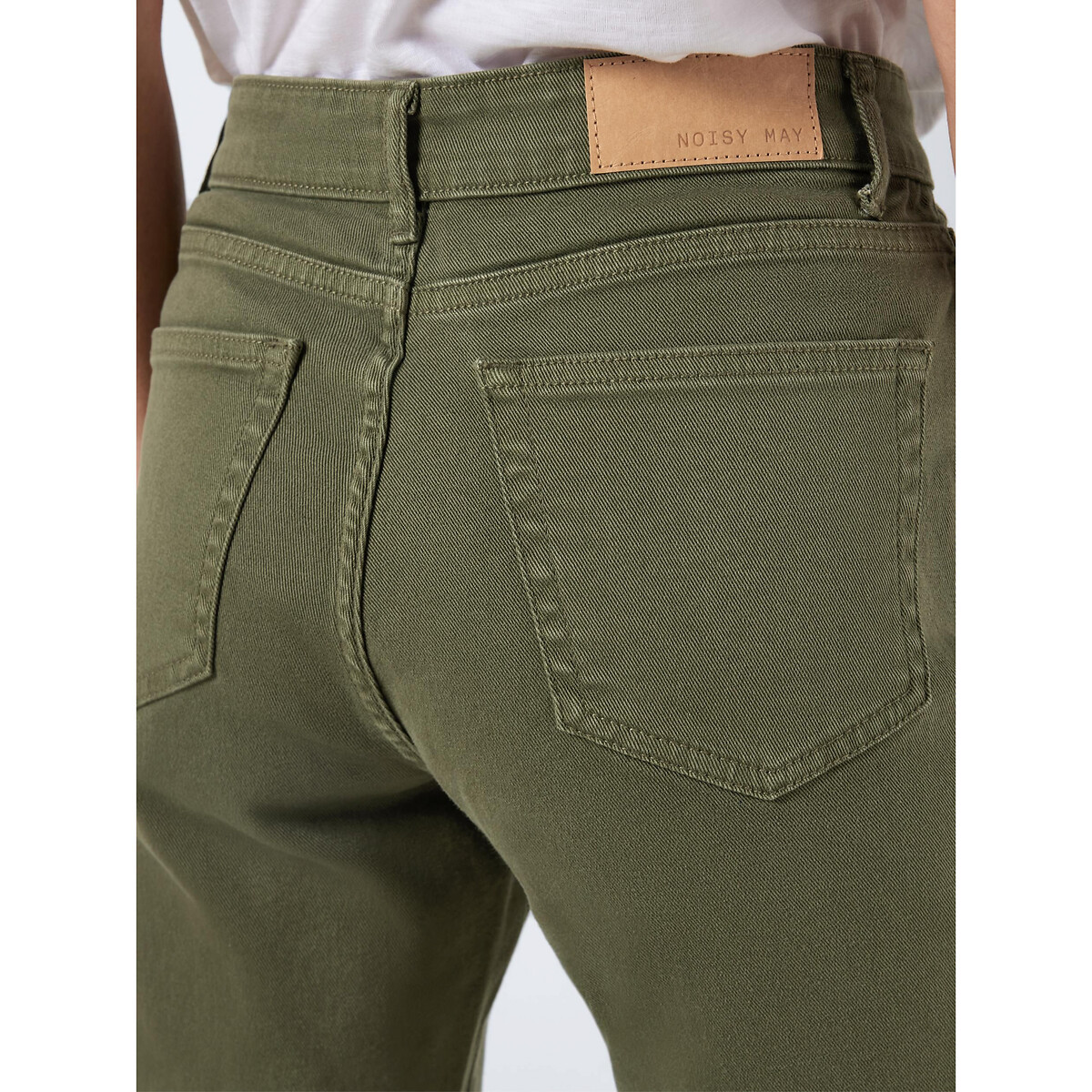 Pantalon cargo, taille haute kaki, NOISY MAY