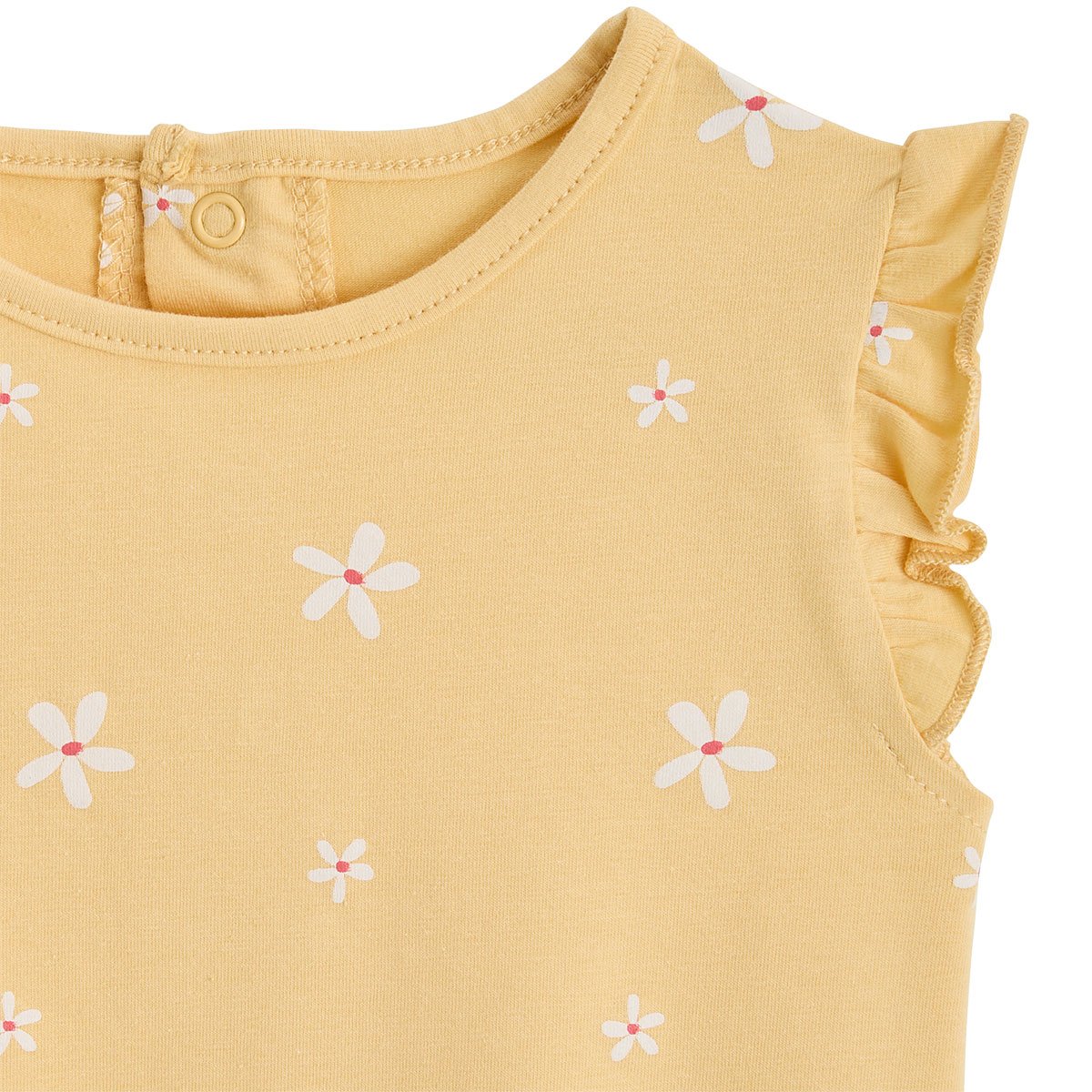 T-shirt enfant manches courtes Camila jaune, PETIT BEGUIN