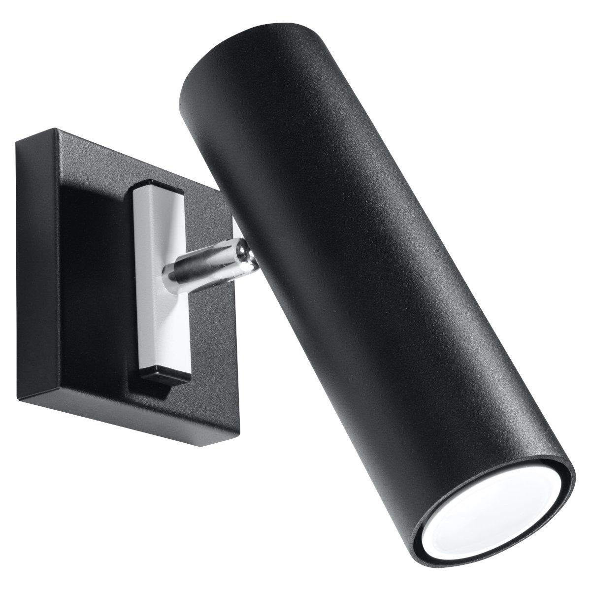 Applique Acier Noir GU10 1 Direzione noir, EDEN