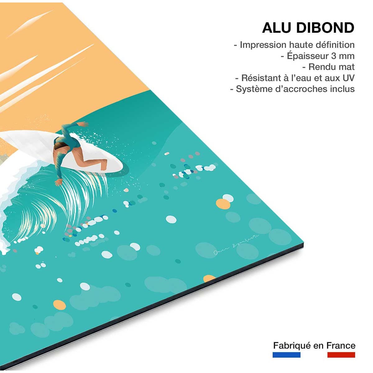 Tableau voyage San Diego California tableau alu dibond, HEXOA