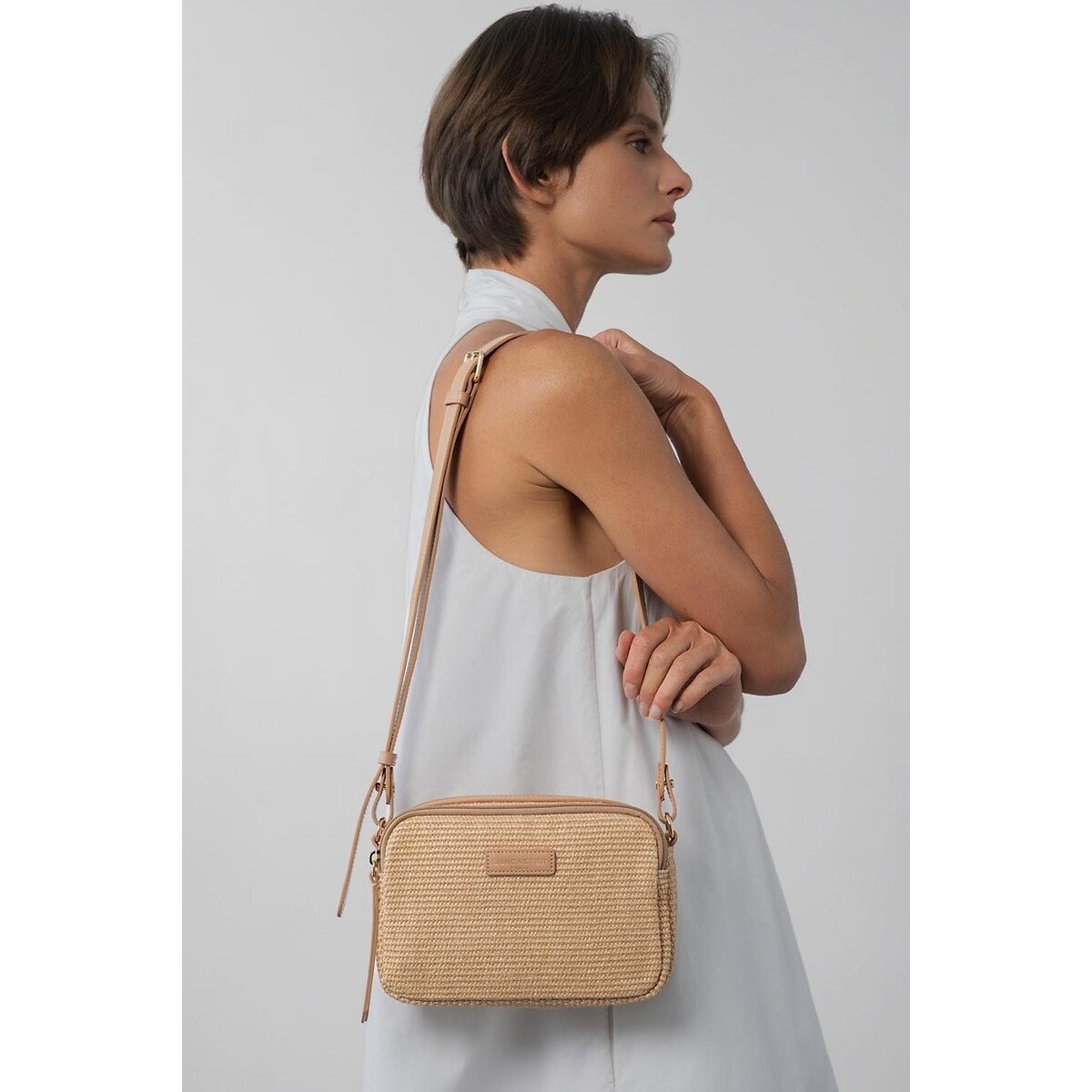 Sac trotteur zippé, MINI OSIER naturel, LANCASTER