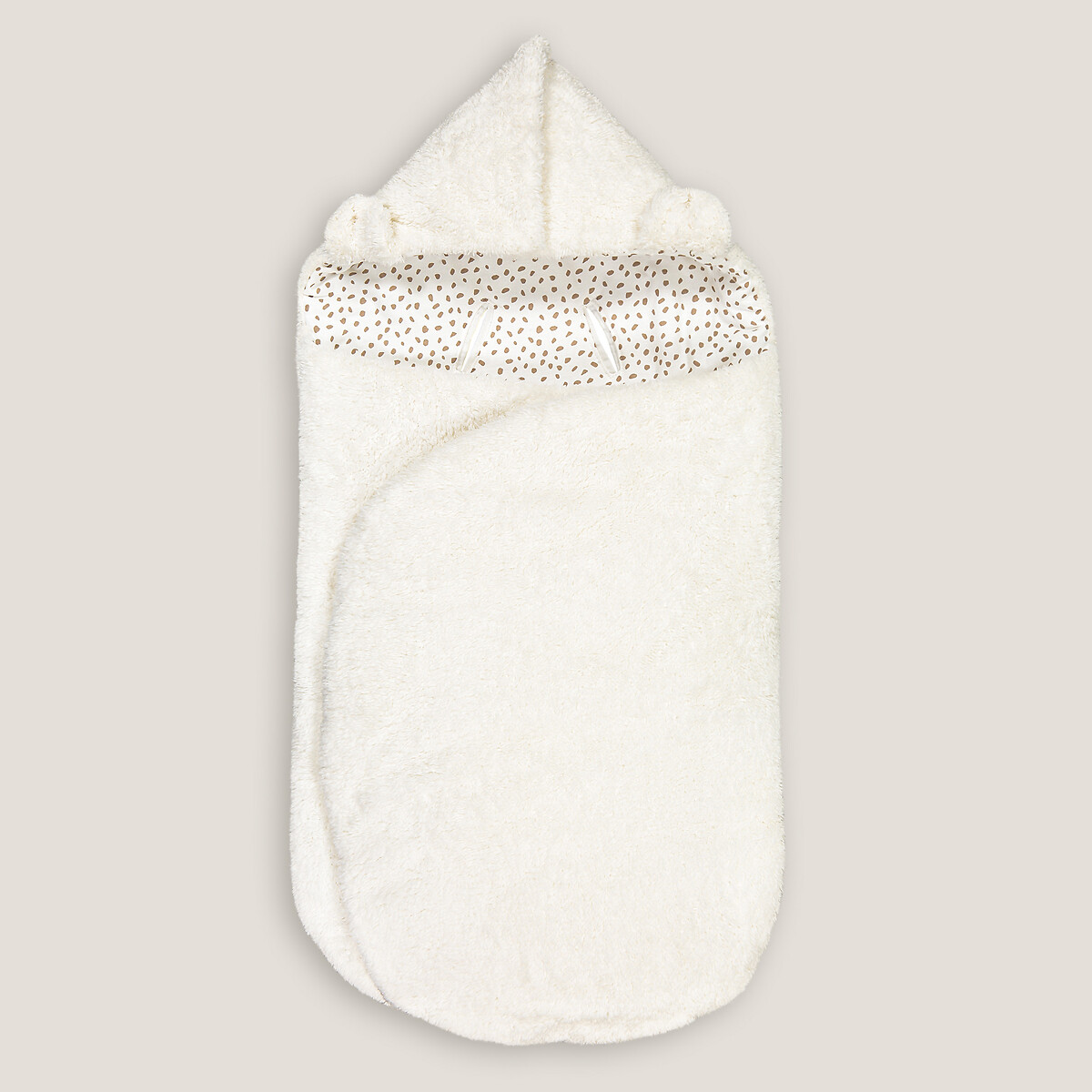 Nid d'ange en tissu duveteux ecru, LA REDOUTE COLLECTIONS