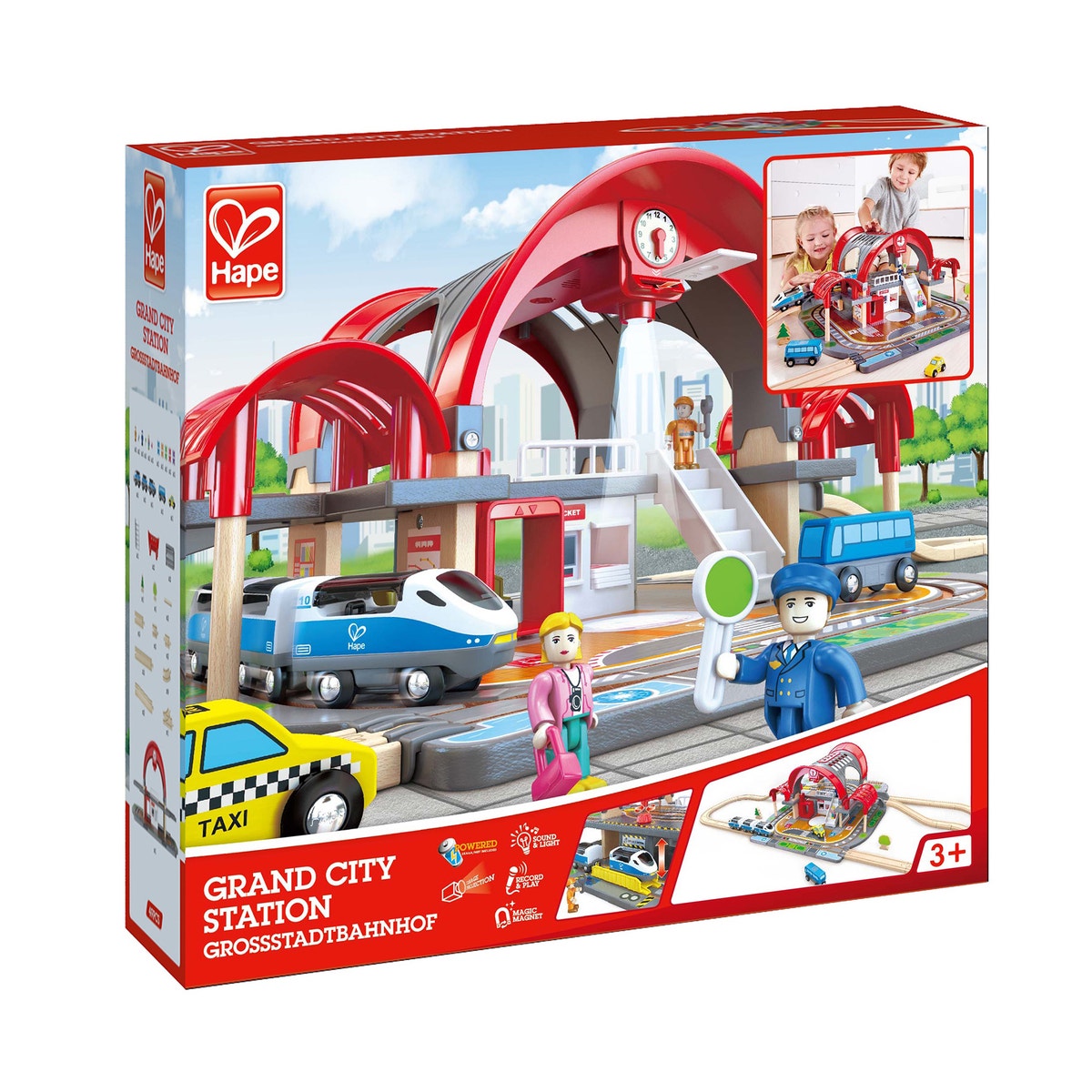 Grande gare urbaine E3725 multicolore, HAPE