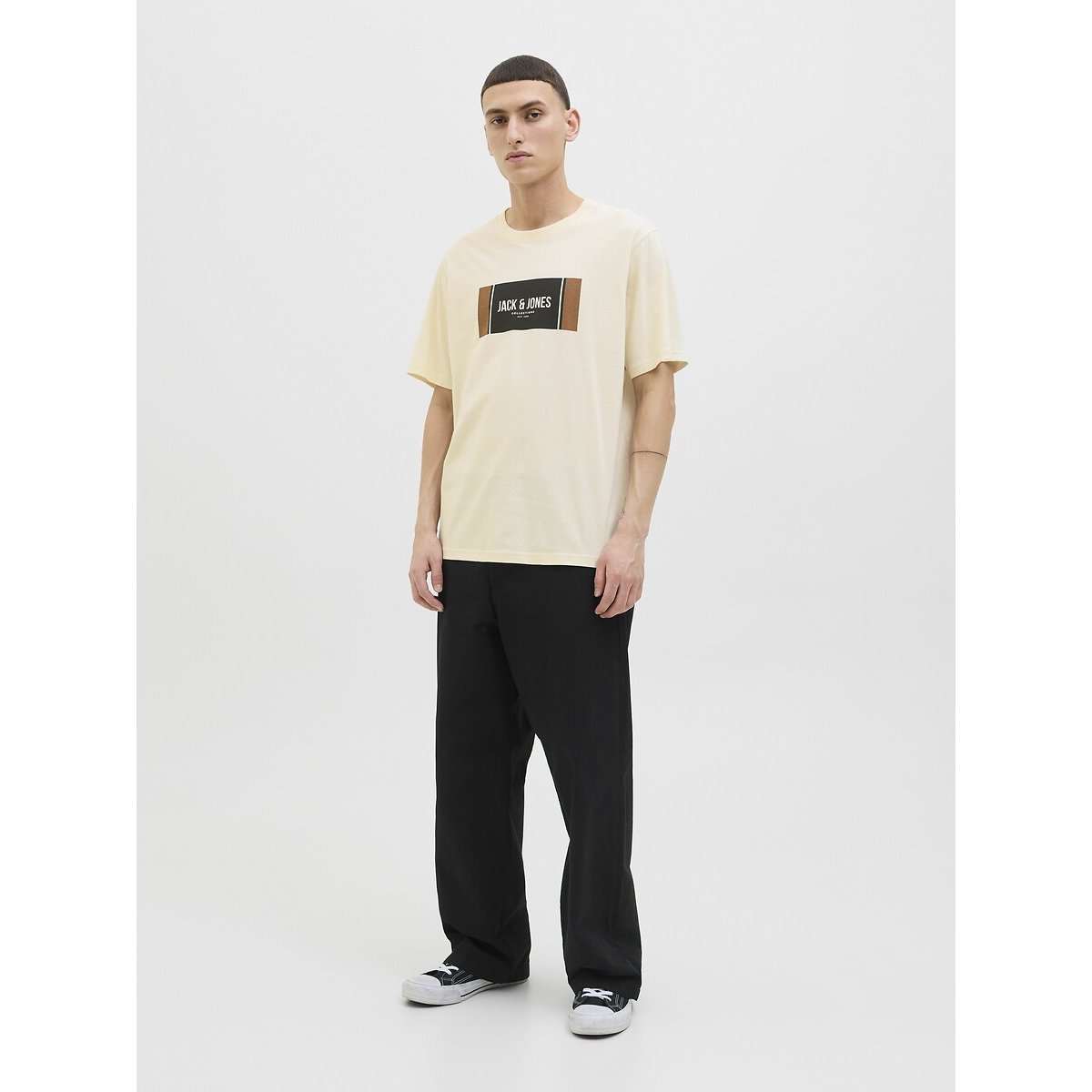 T-shirt Hayato creme, JACK & JONES