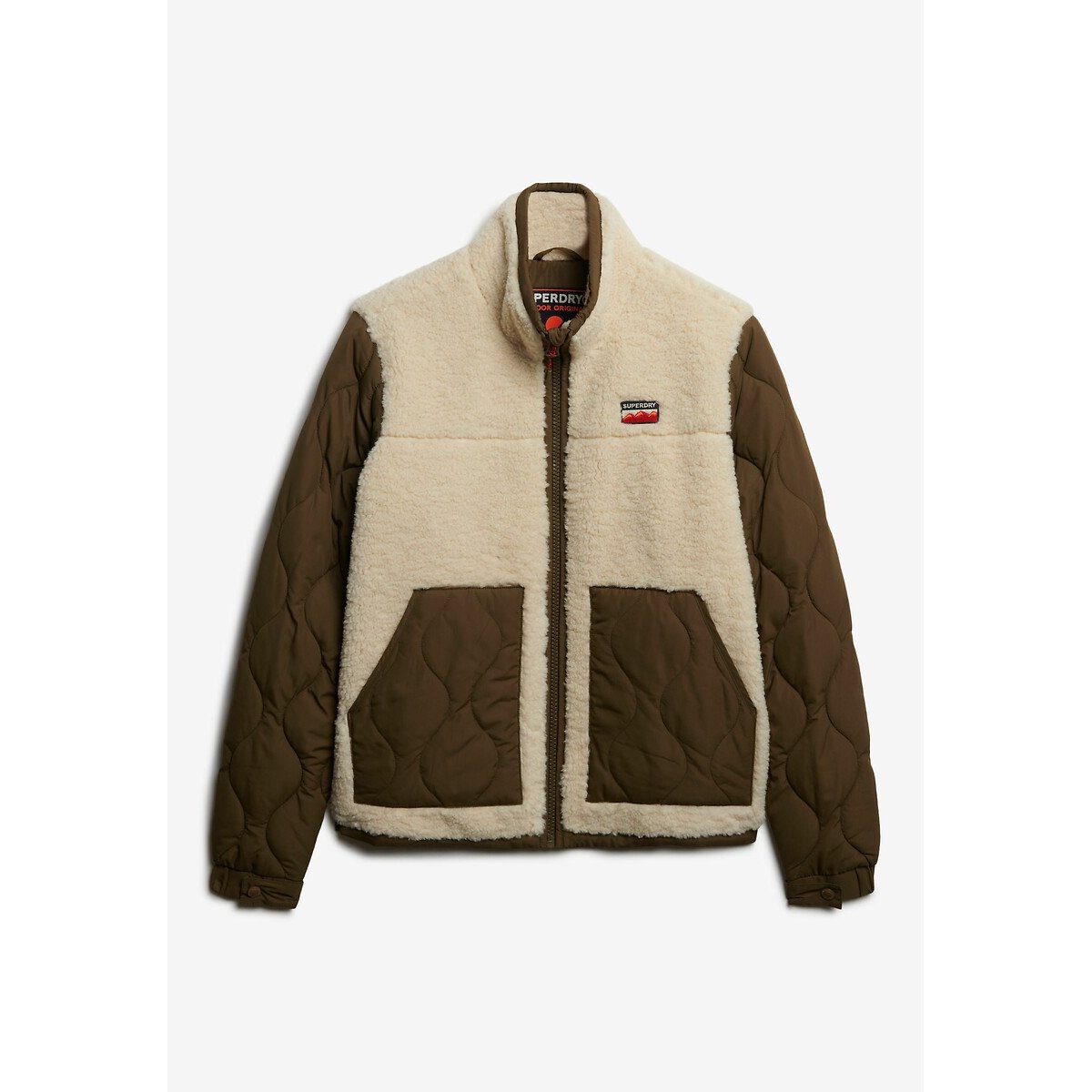 Veste polaire beige/kaki, SUPERDRY