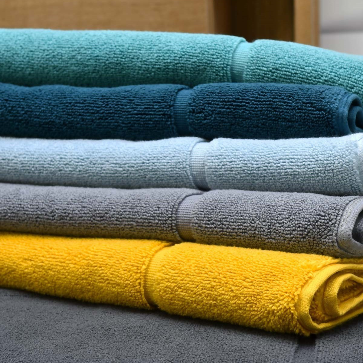 Grand tapis de bain Zéro Twist 1000 g/m² SENSOFT bleu nuit, SENSEI MAISON