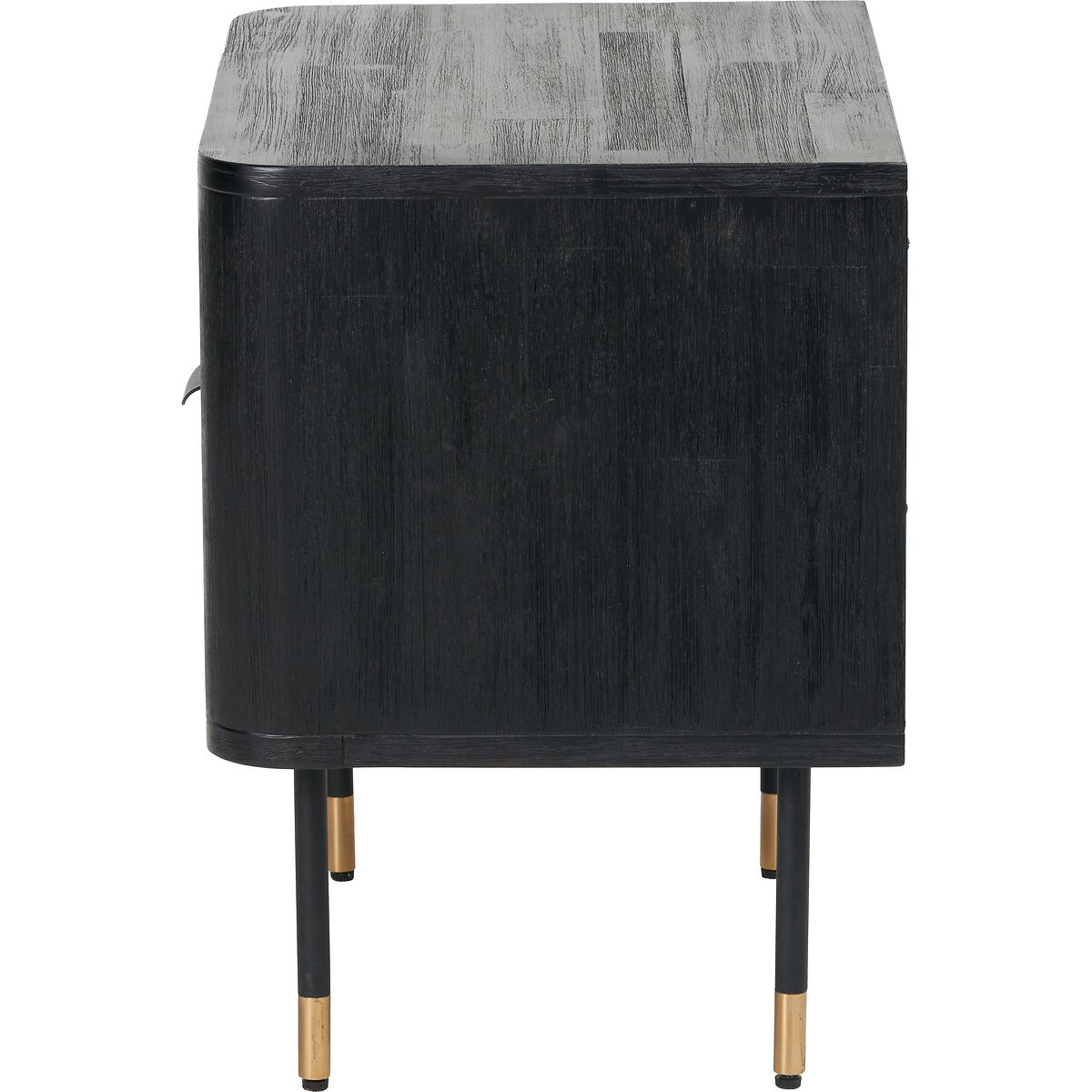 Fenix Acacia Rattan Bedside Table black/natural, ÉDITÉ