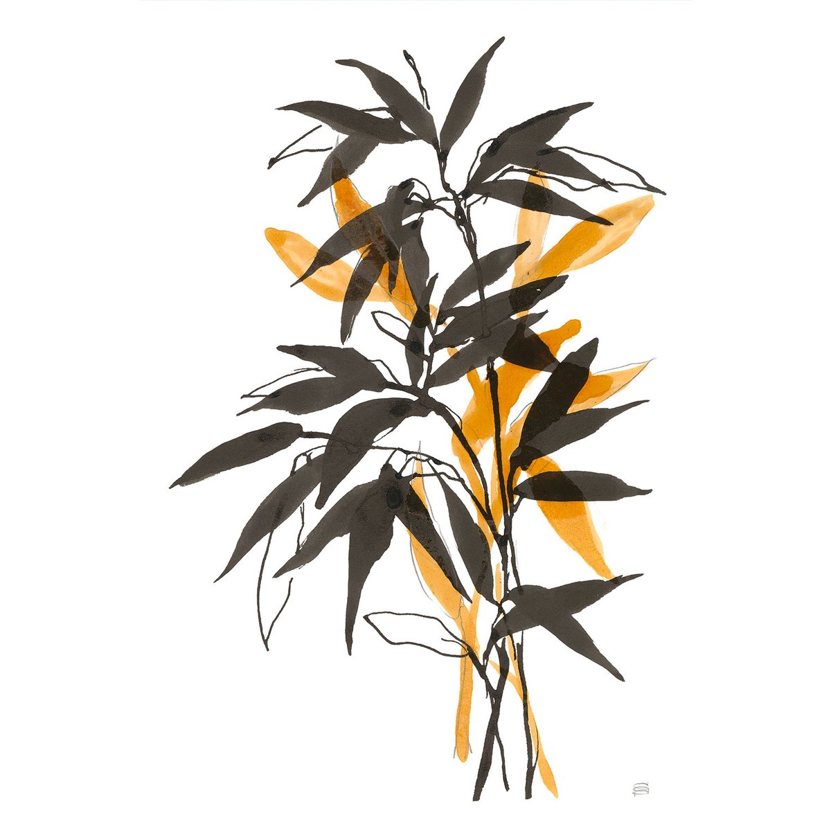Tableau orange bambou tableau alu dibond, HEXOA