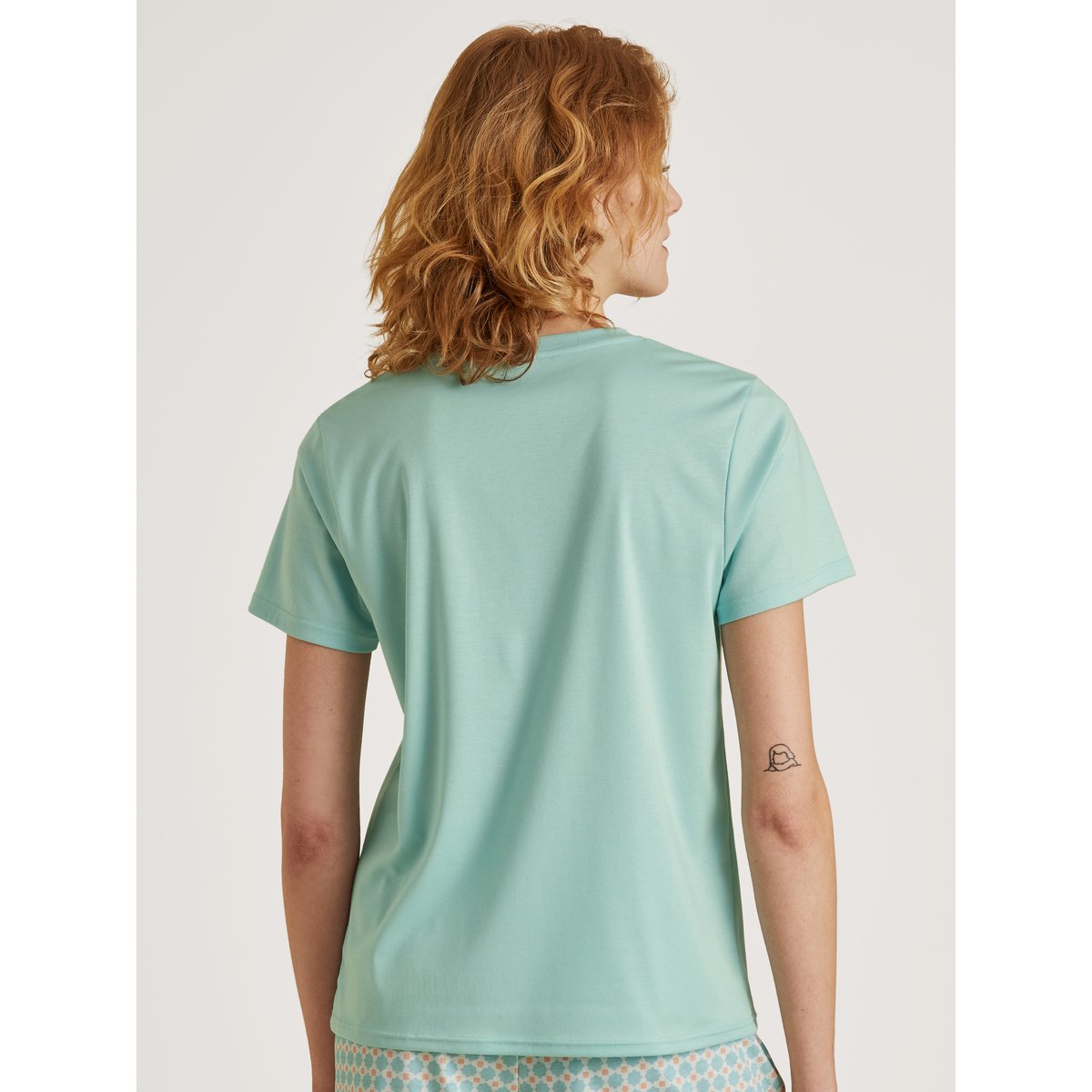 T-Shirt à manches courtes manches courtes Coton FAVOURITES bleu glacier, CALIDA