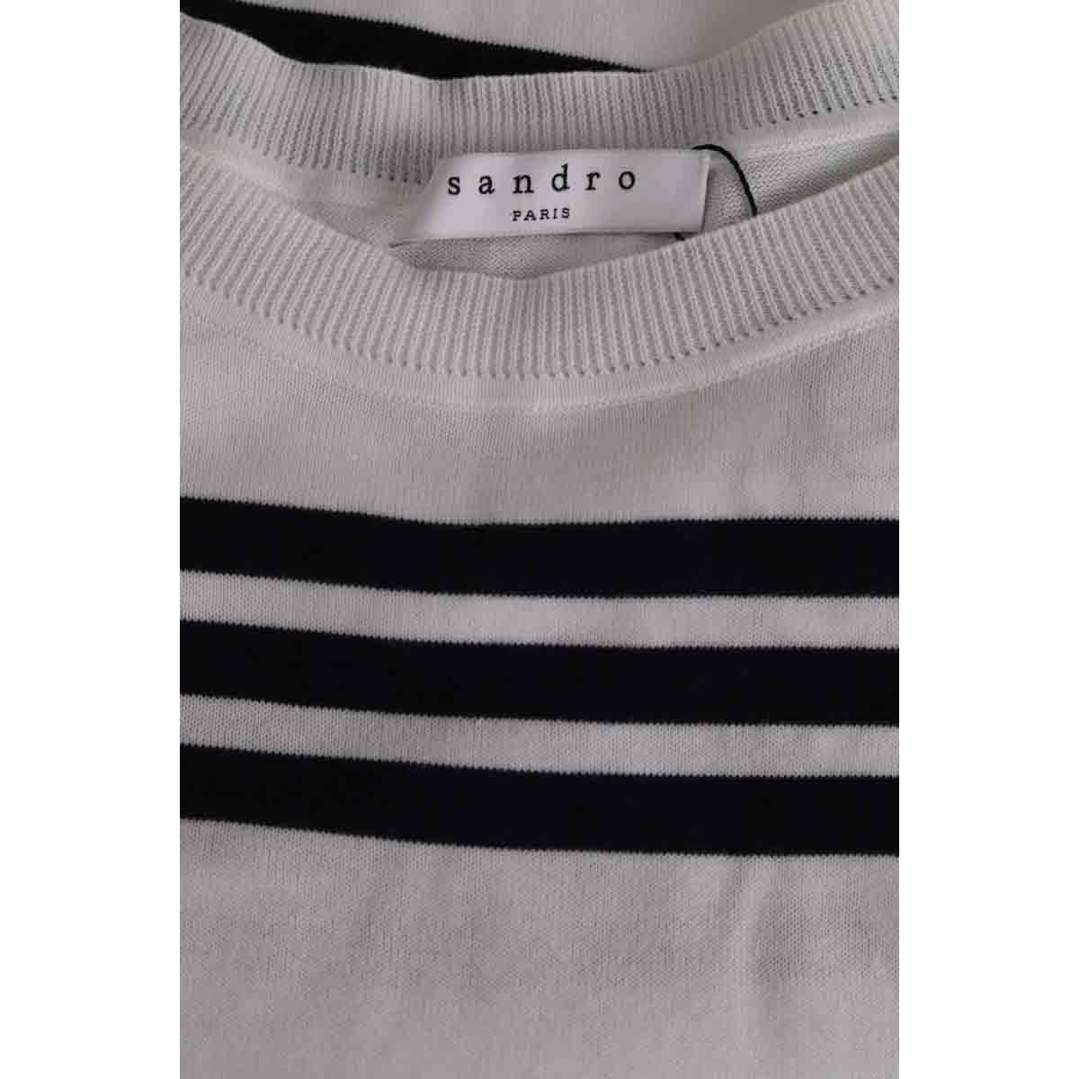 Pull - Très Bon État blanc, SANDRO