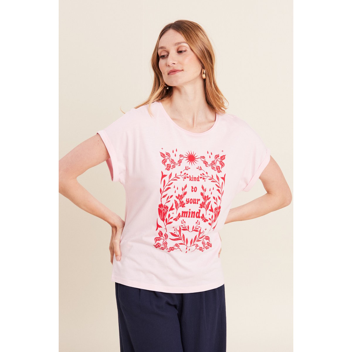 T-shirt manches courtes rose, BREAL