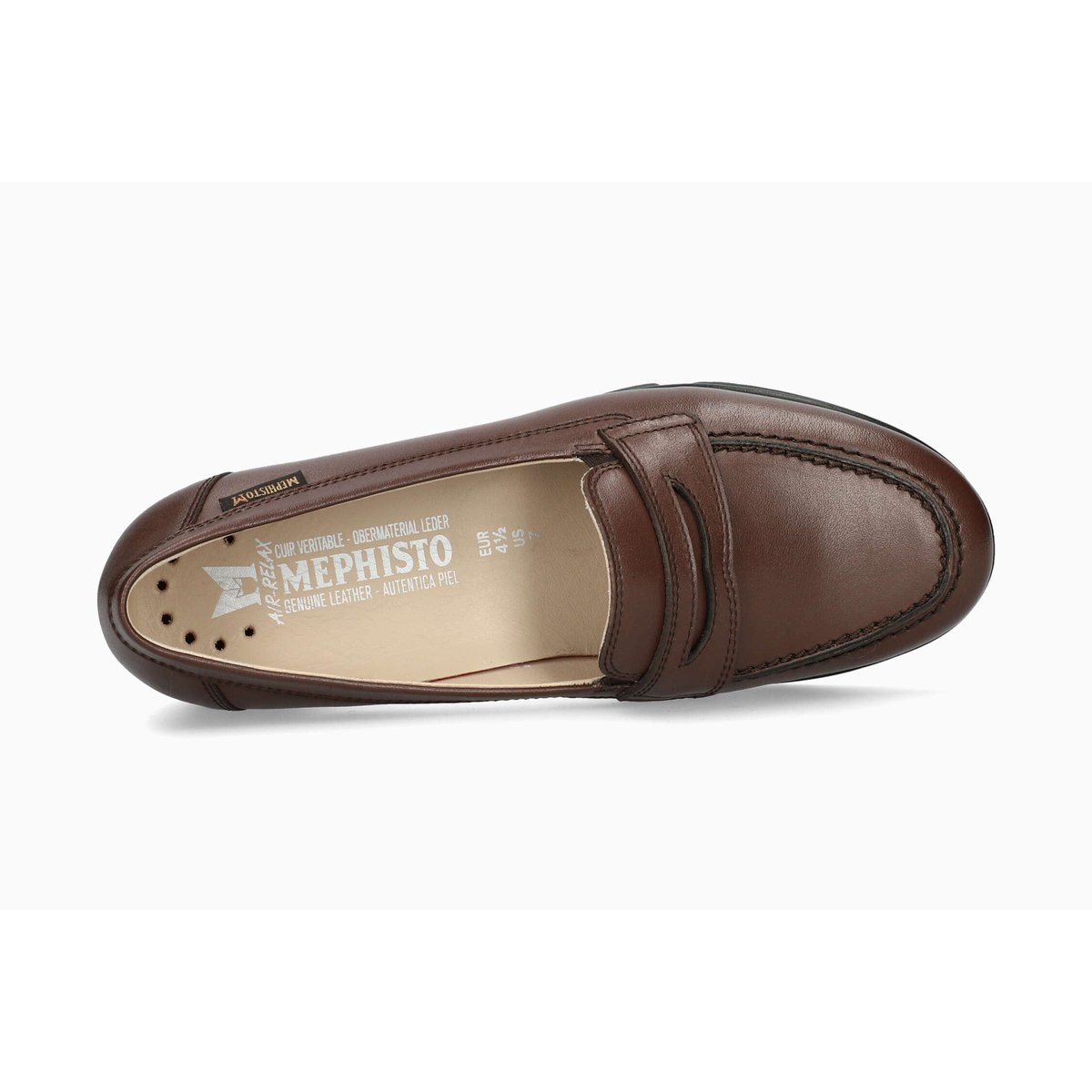 Mocassins en cuir DIVA marron 7, MEPHISTO