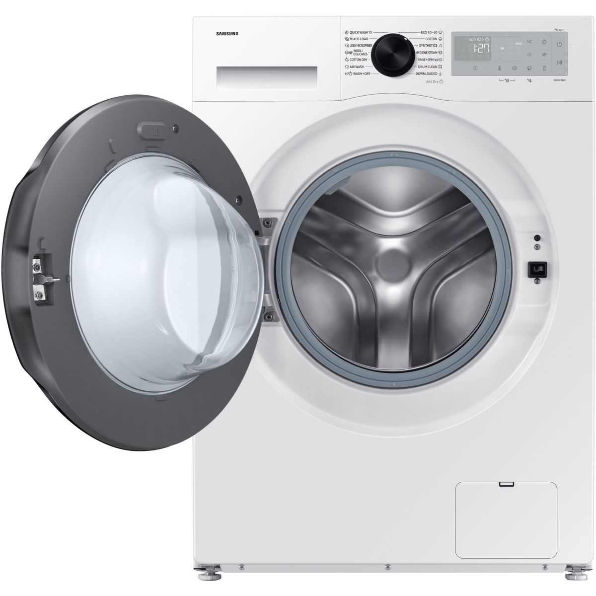 Lave linge séchant hublot WD11DG5B15BH blanc, SAMSUNG
