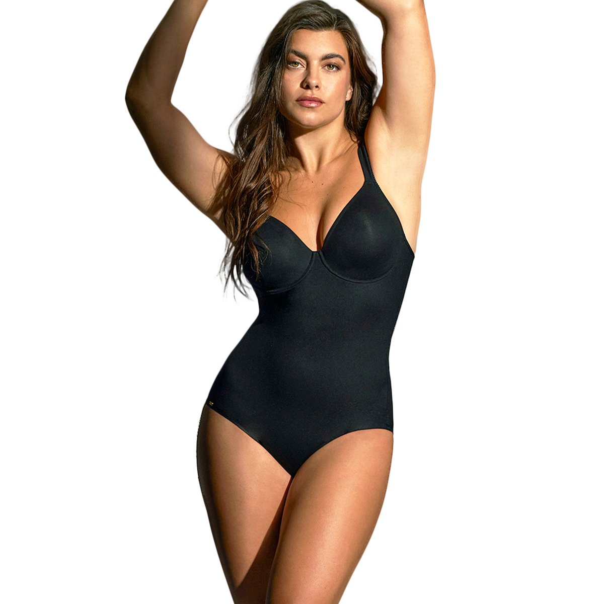 Body armaturé grand maintien Curves noir, SELMARK