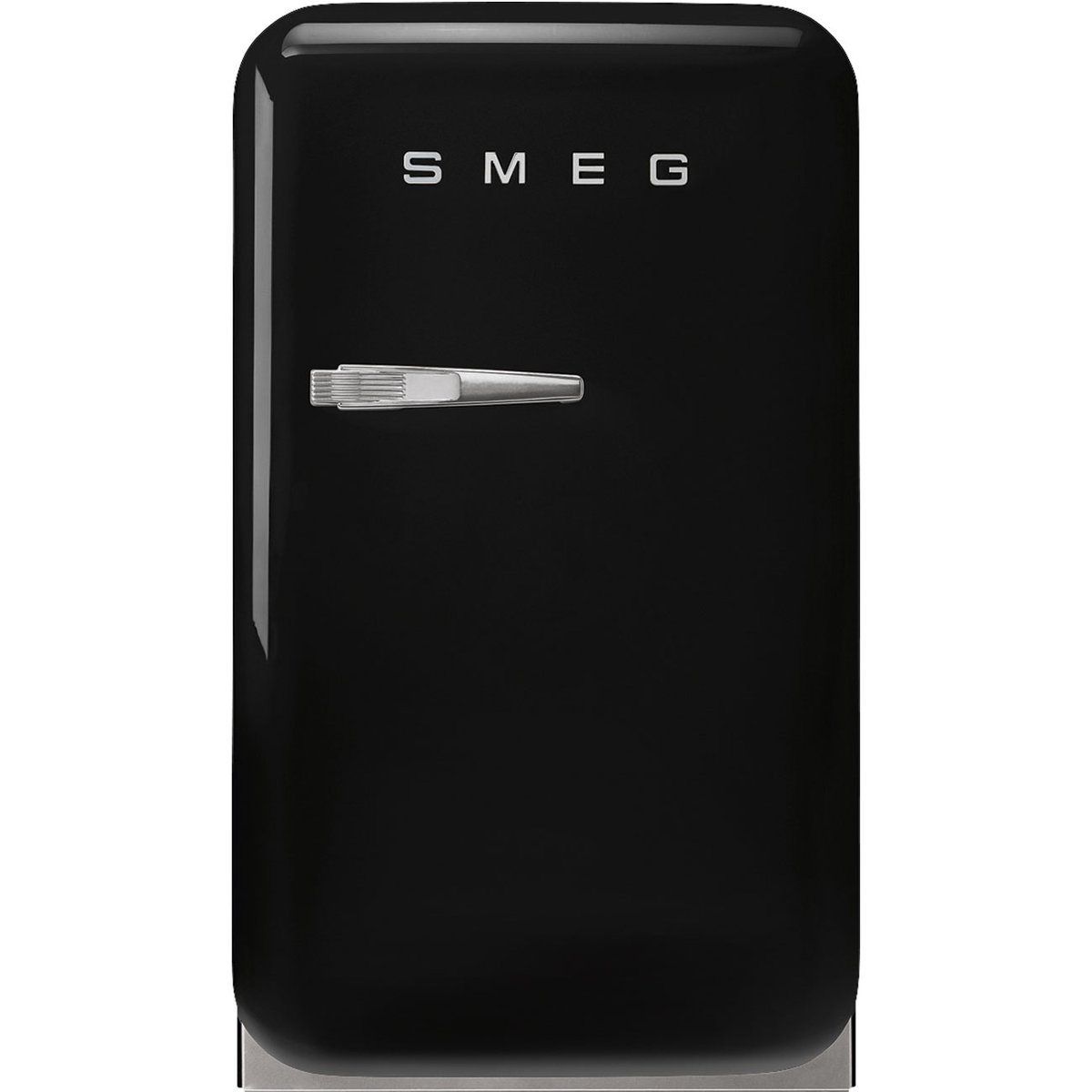 Mini réfrigérateur 1 porte poignée à gauche FAB5 noir brillant, SMEG