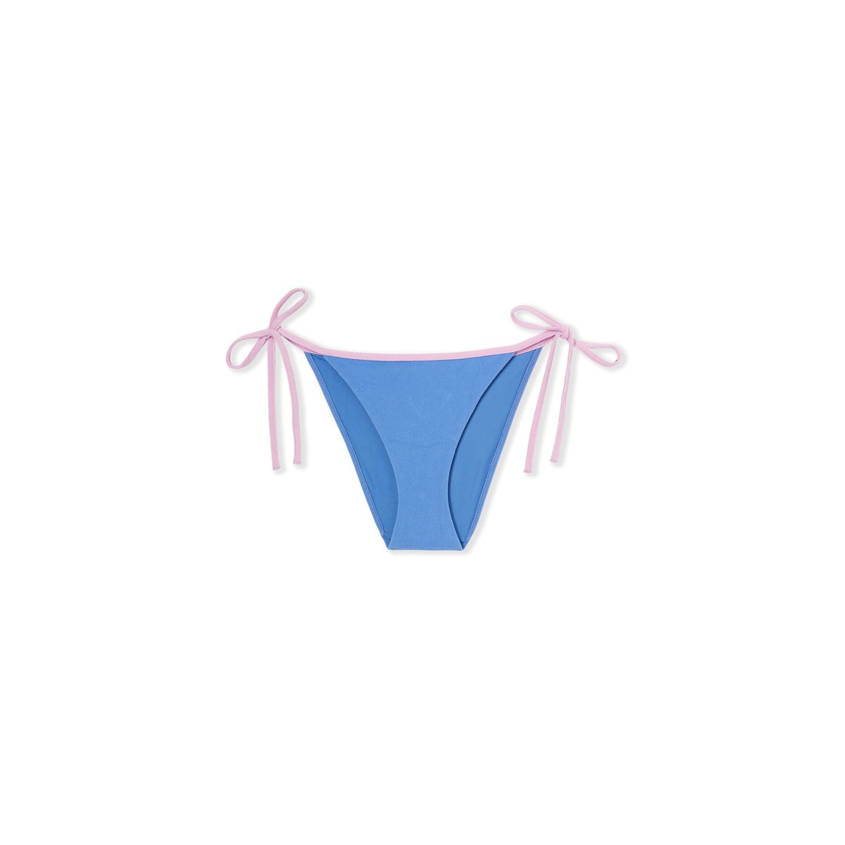 Bas de mailot de bain bikini à nouer FLOW bleu, ETAM