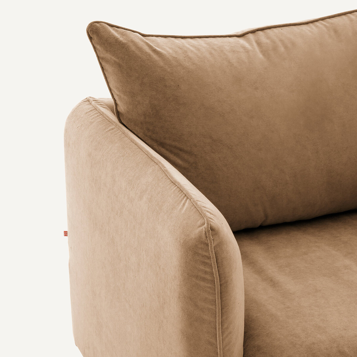 Fauteuil in stonewashed fluweel, Neo Chiquito touwkleur, AM.PM