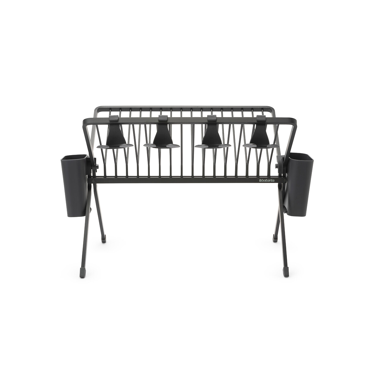 Foldable Dish Rack, Large dark grey, BRABANTIA