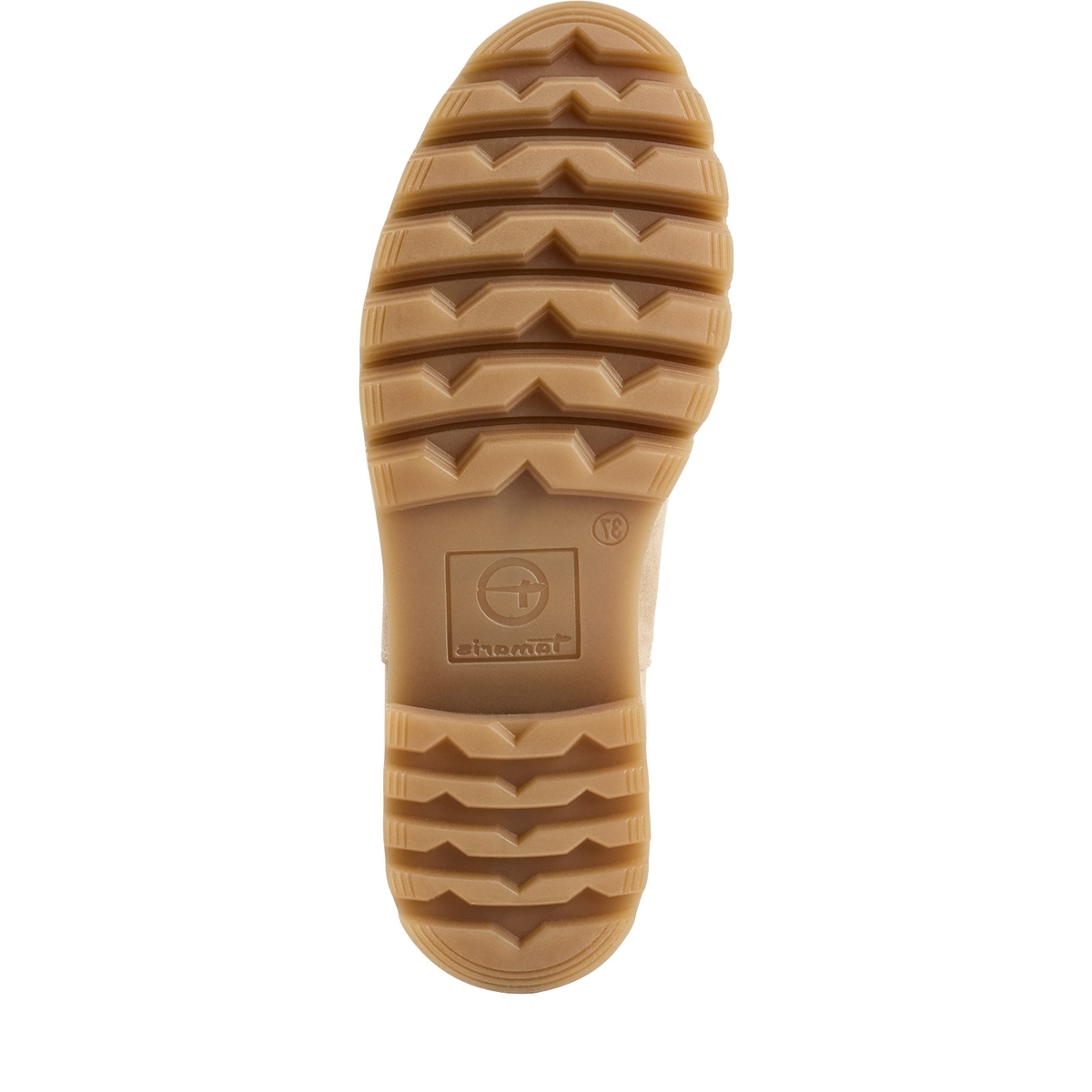 Bottine Chelsea en cuir beige beige, TAMARIS