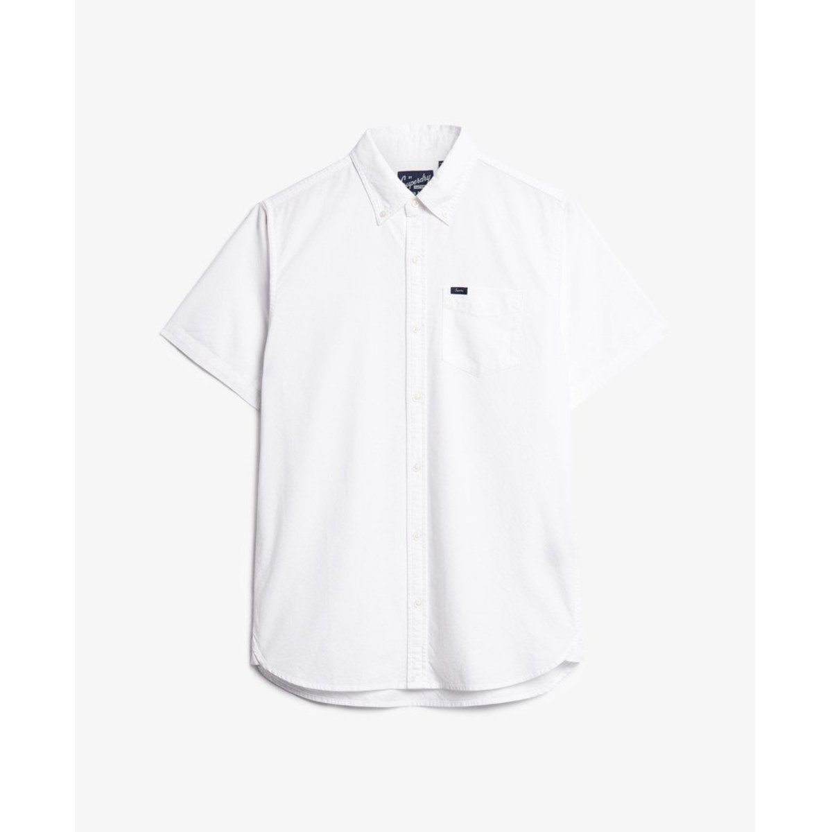 Chemise Oxford à manches courtes optic, SUPERDRY