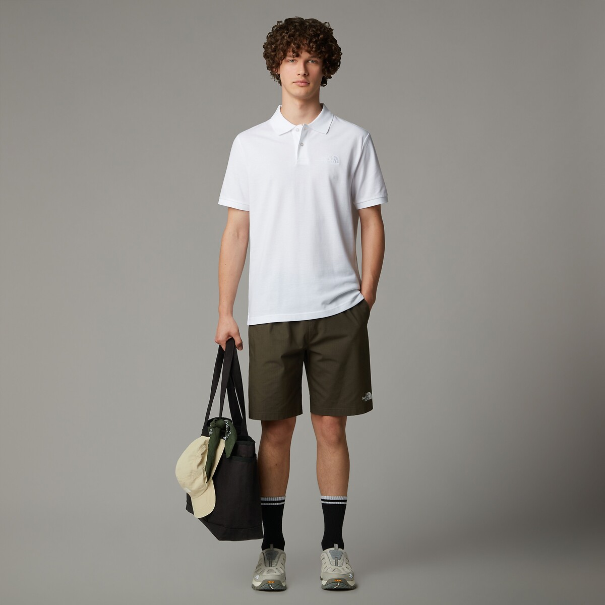 Polo manches courtes, Essential blanc, THE NORTH FACE