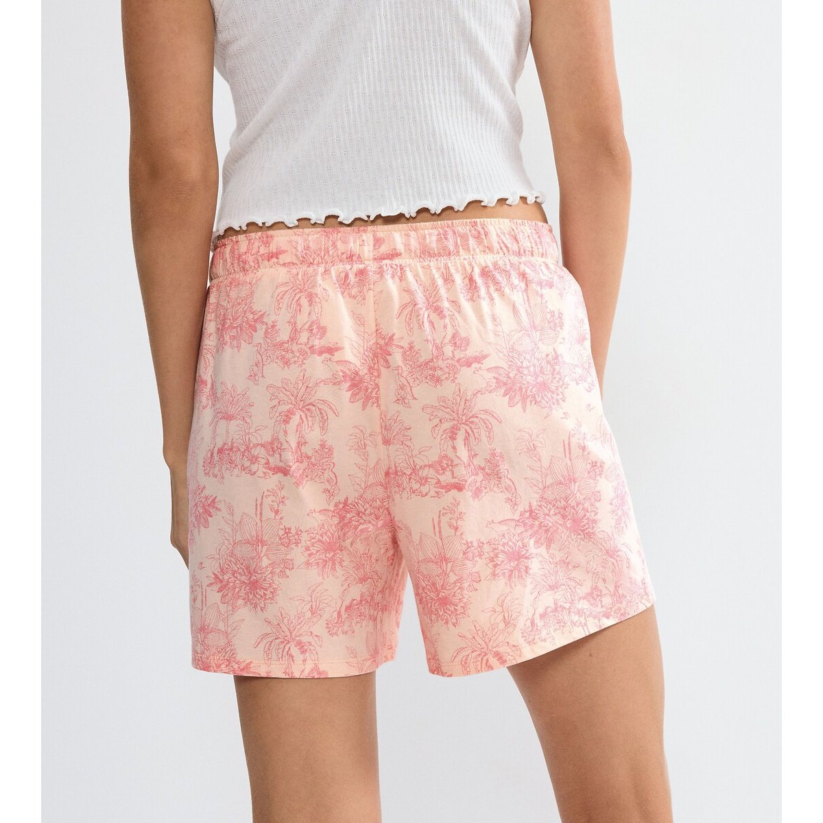 Pantaloncini pigiama MIX & MATCH fantasia a fiori rosa, TRIUMPH