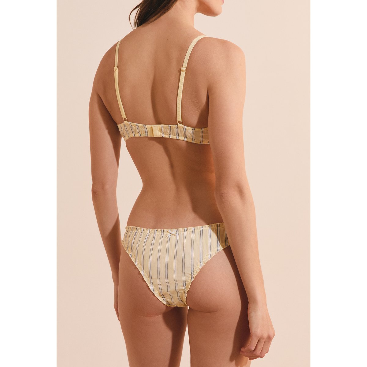Tanga en coton BENICIO DAY jaune pale, ETAM